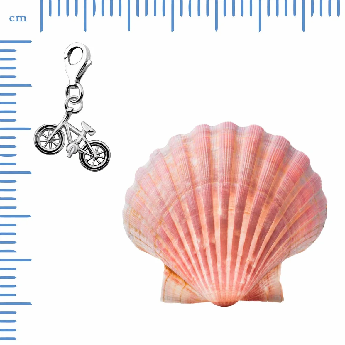 Quiges Charm Plateado Bicicleta Abalorios Joyería de Mujer