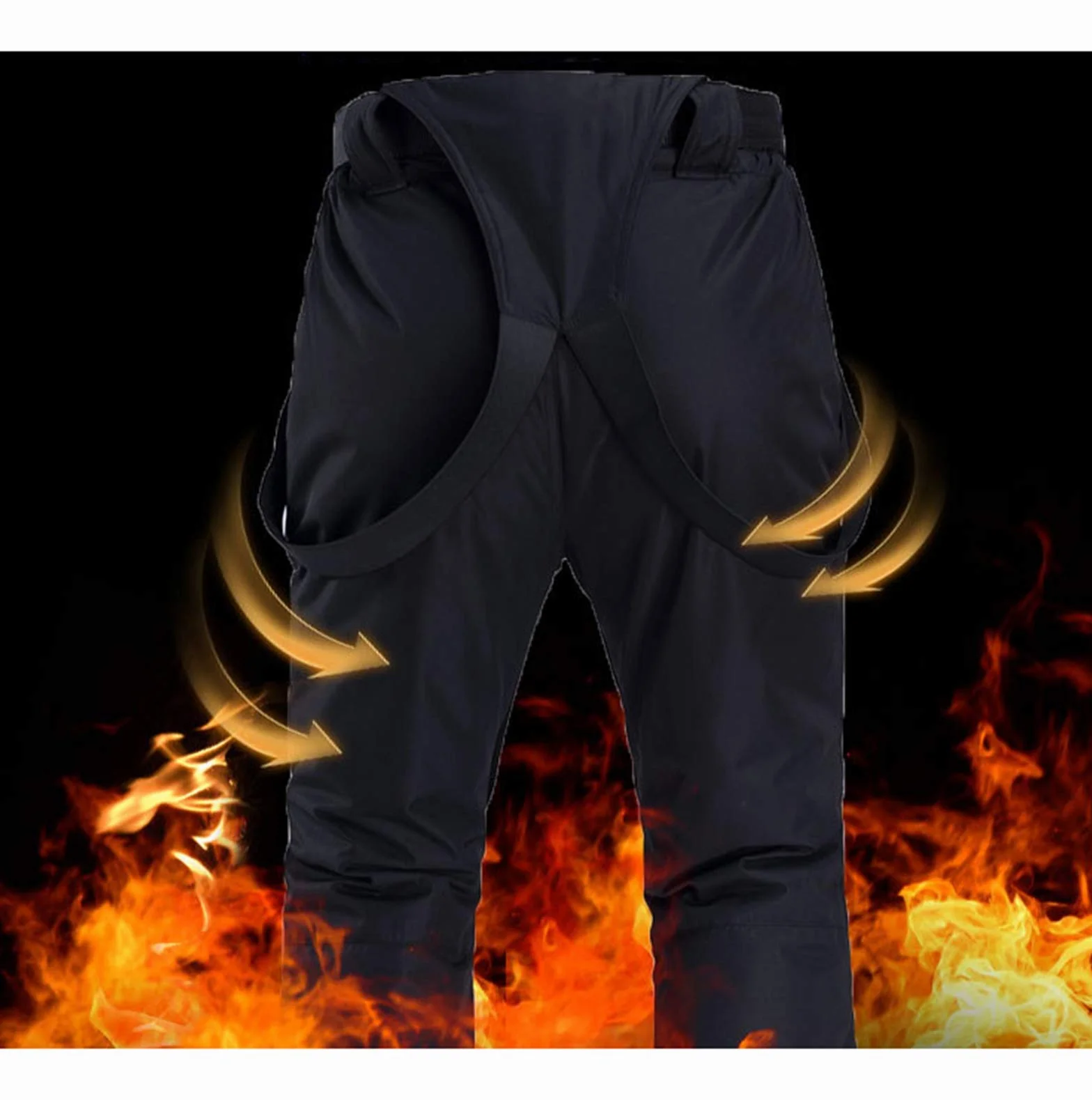 Dawwoti Pantalones de Esquí para Hombres Impermeables y a Prueba de Viento