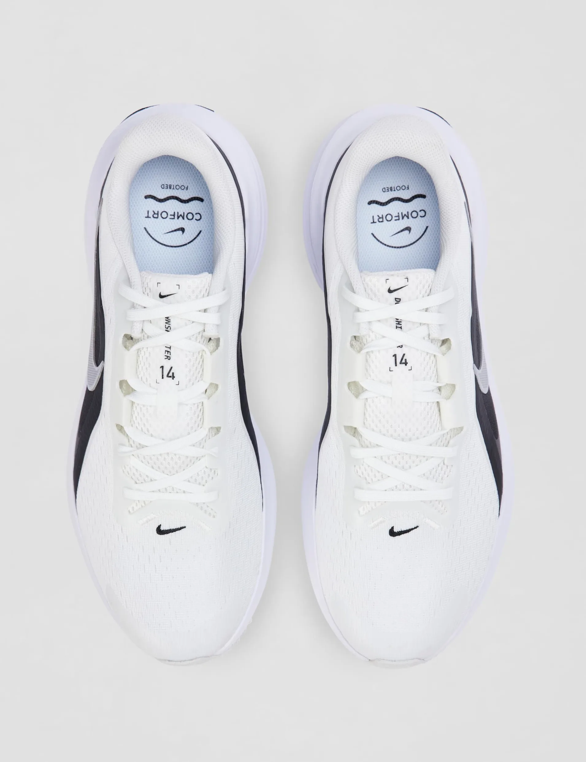 Nike Downshifter 14 IB1895 - Tenis de Correr para Hombre, Summit White Metallic Silver Black White, 46 EU