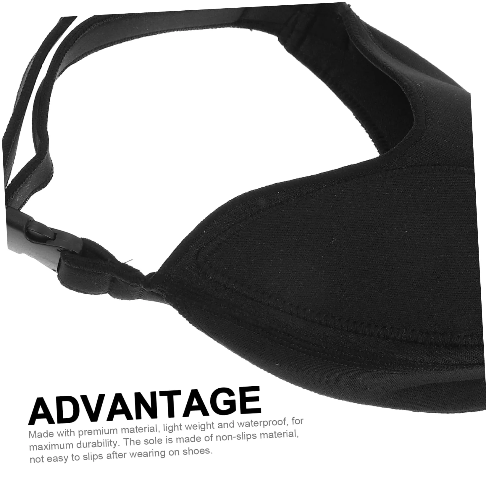 Toyvian Cubrezapatillas de Ciclismo Protector de Zapatos Cubiertas de Zapatos de Motocicleta Protector de Zapatillas Cubierta de Zapatos de Moto Cubierta de Maletero TPU Negro