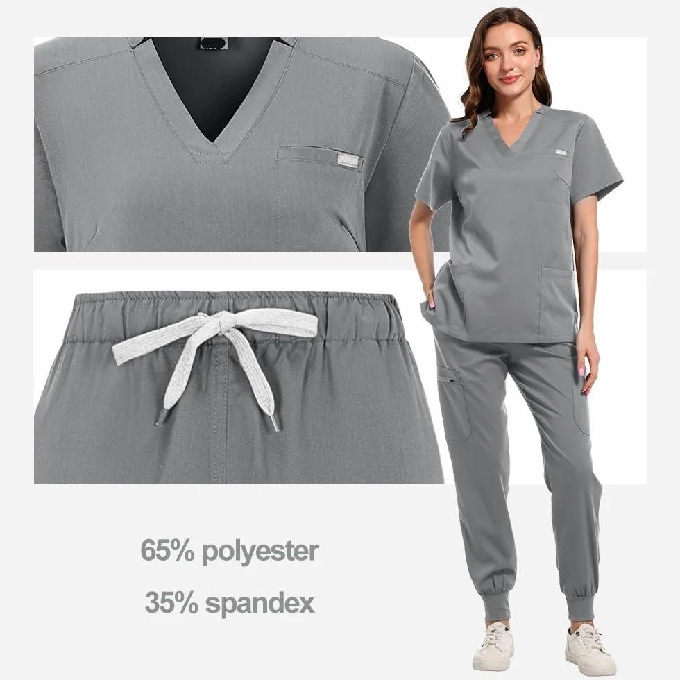 Conjuntos de batas médicas for mujer, ropa de trabajo de laboratorio, clínica Dental, clínica Dental, salón de belleza, Spa, accesorios for enfermeras