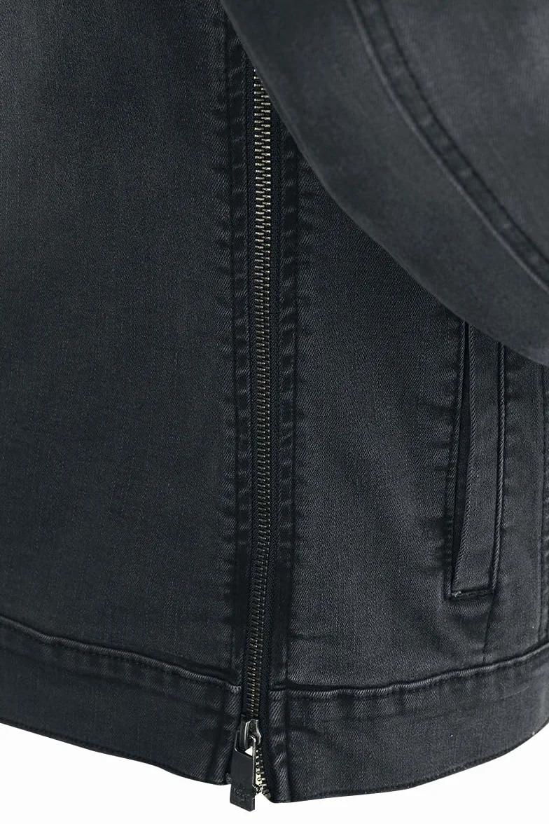 EMP Hombre Chaqueta gris oscuro con bolsillos en el pecho