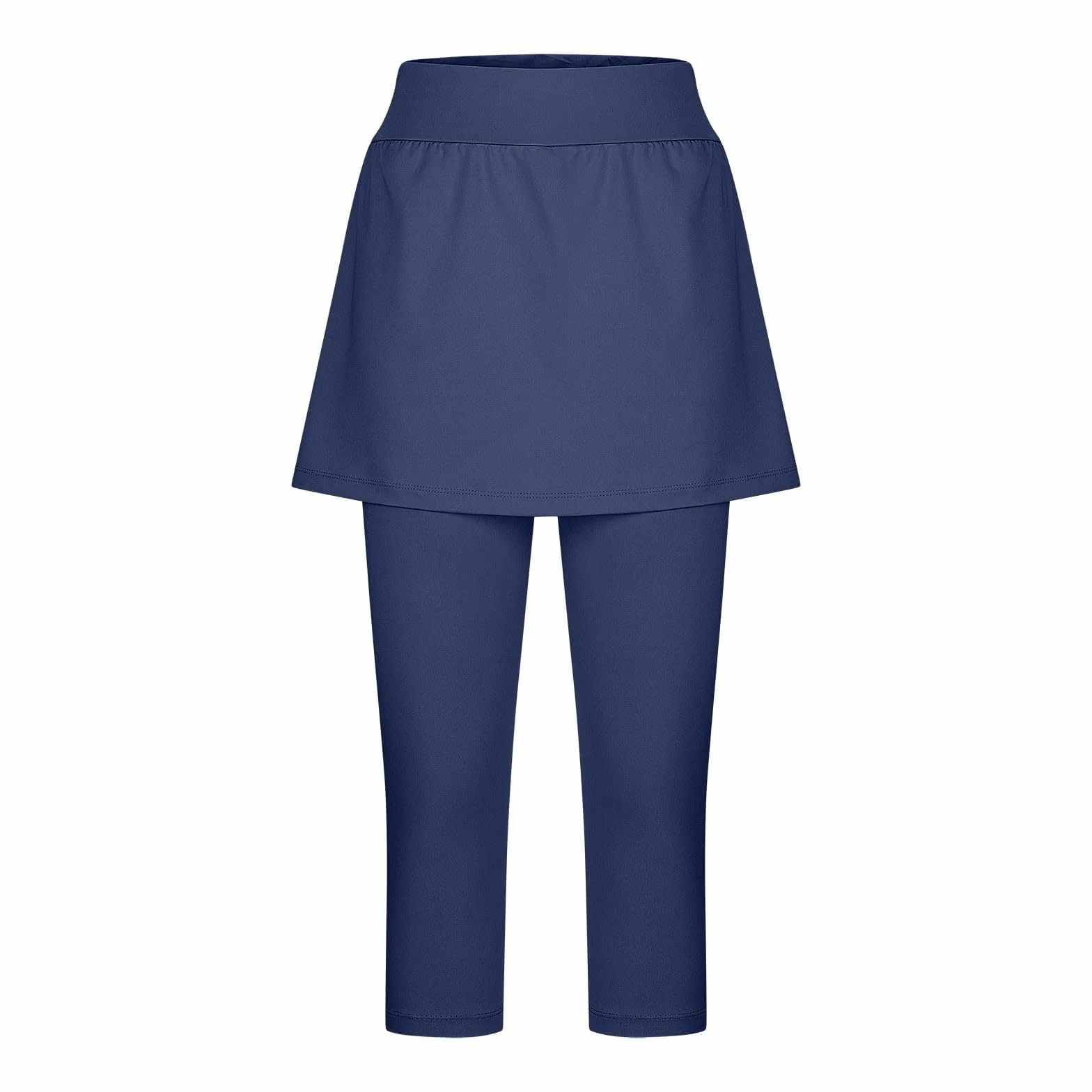 Pantalones deportivos para mujer con falda 2 en 1, faldas de tenis con bolsillos, falda de golf, gimnasio, entrenamiento, falda deportiva, cintura alta, pantalones deportivos hasta la rodilla