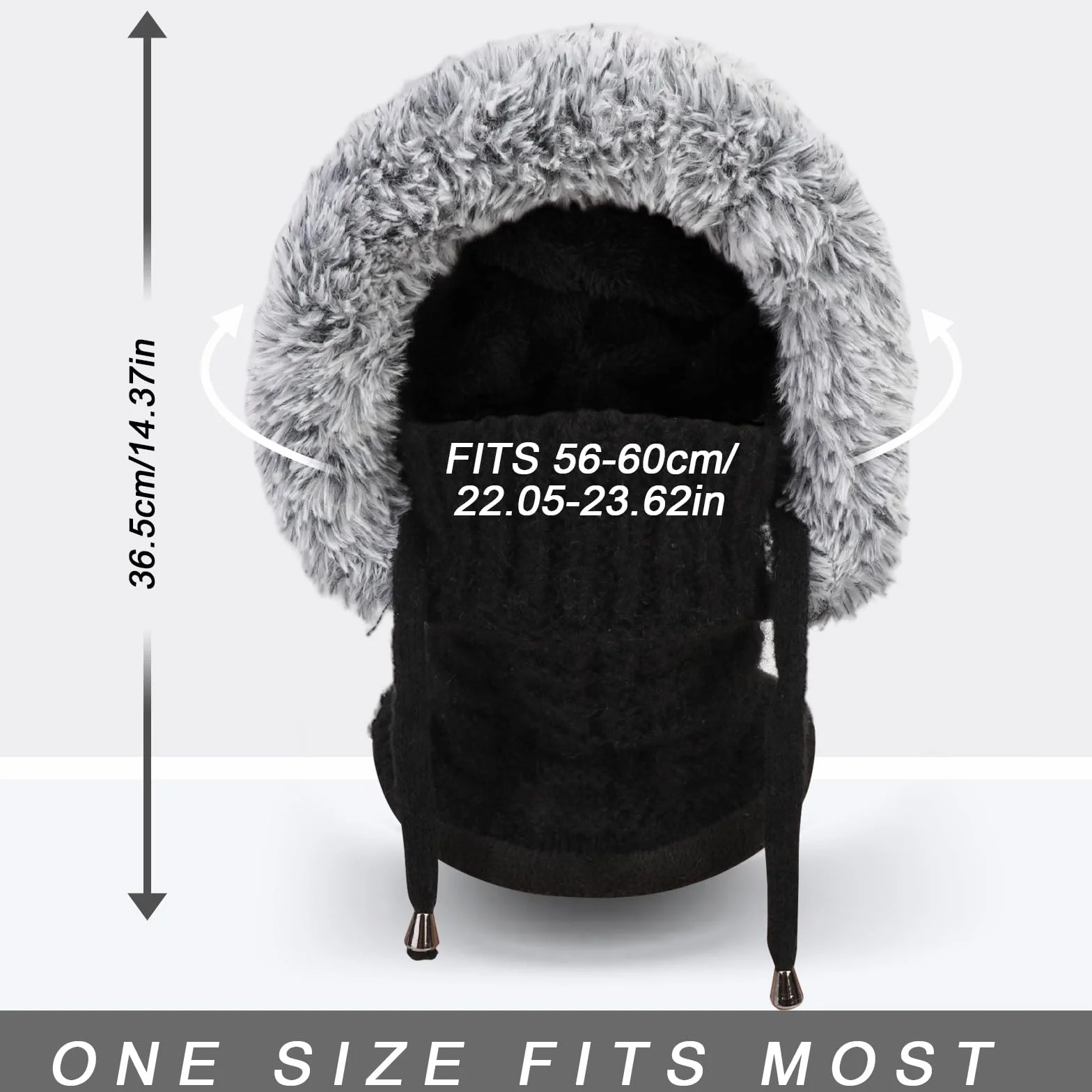 TAGVO Pasamontañas Termico para Mujer, Invierno Capucha Polar Balaclava Polar Multifuncional para Clima Frío Esquí al Aire Libre Montaña Senderismo