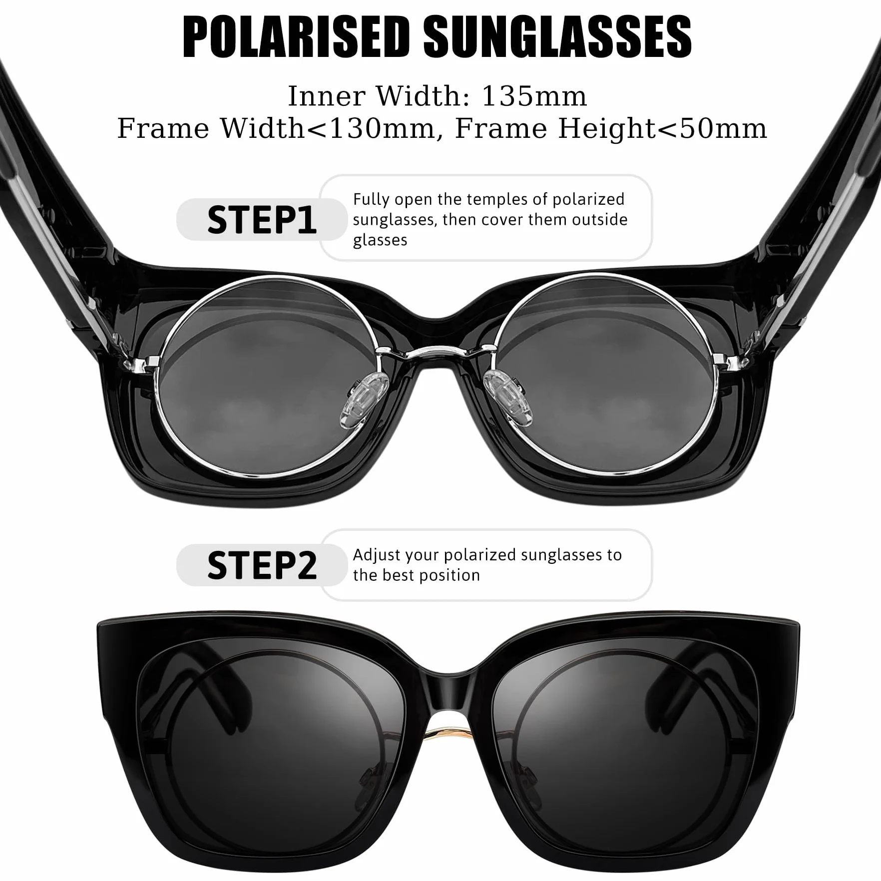 KANASTAL Gafas de Sol Polarizadas TR90 Ultraligero UV400 Mujer Hombre