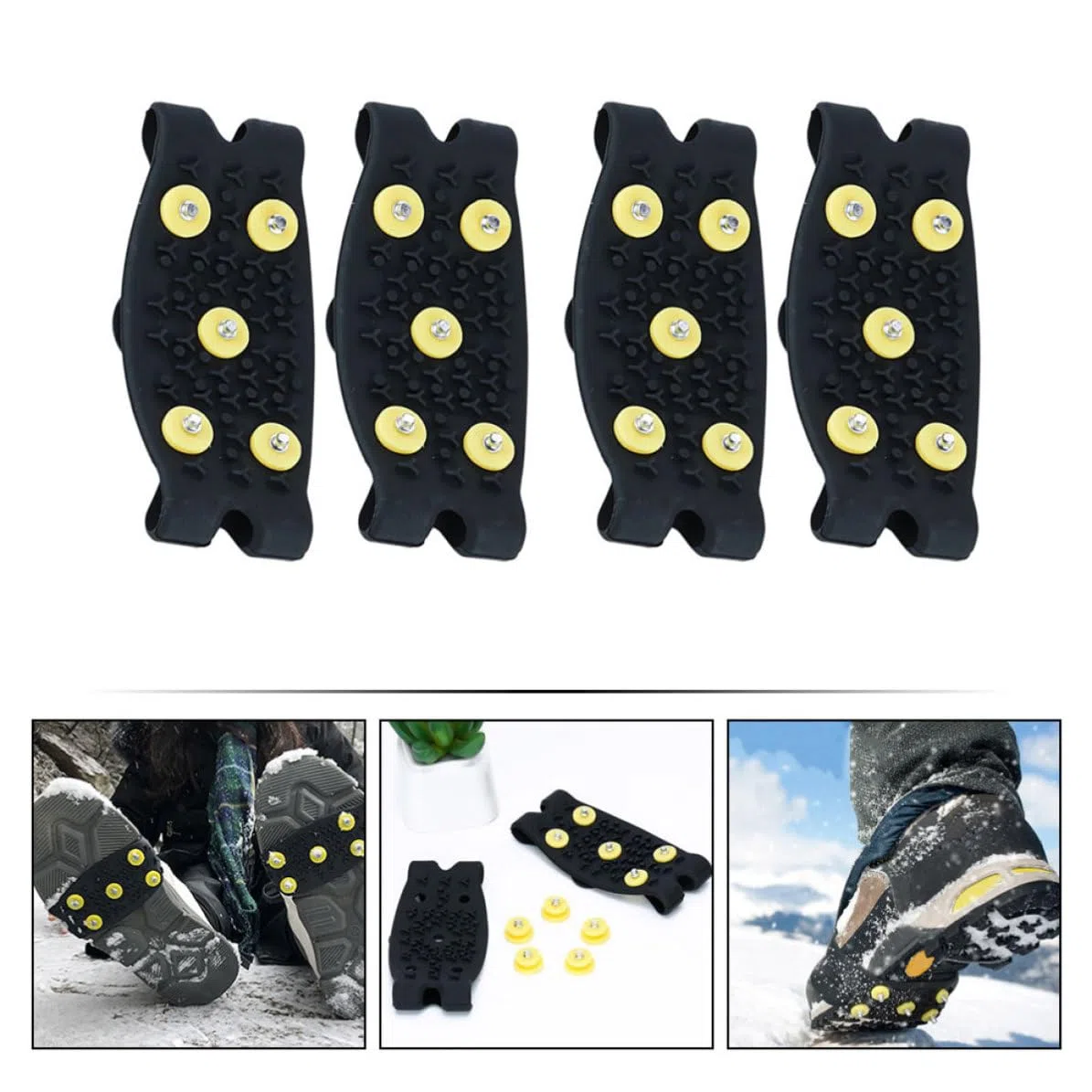 2 Pares Funda Antideslizante para Zapatos y Botas TPE, y Adultos