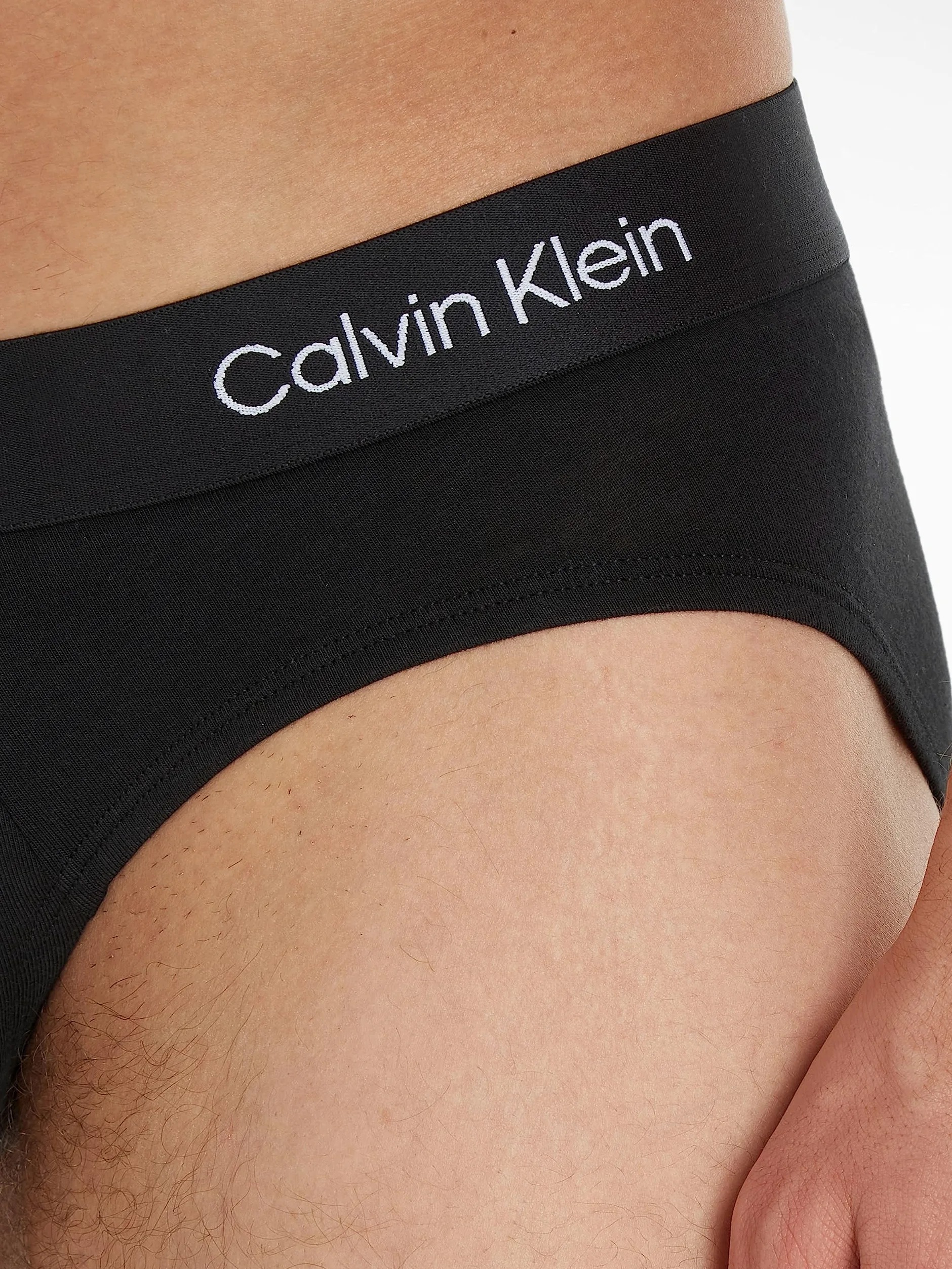 Calvin Klein Hombre Pack de 3 Calzoncillos Hip Briefs Algodón con Stretch