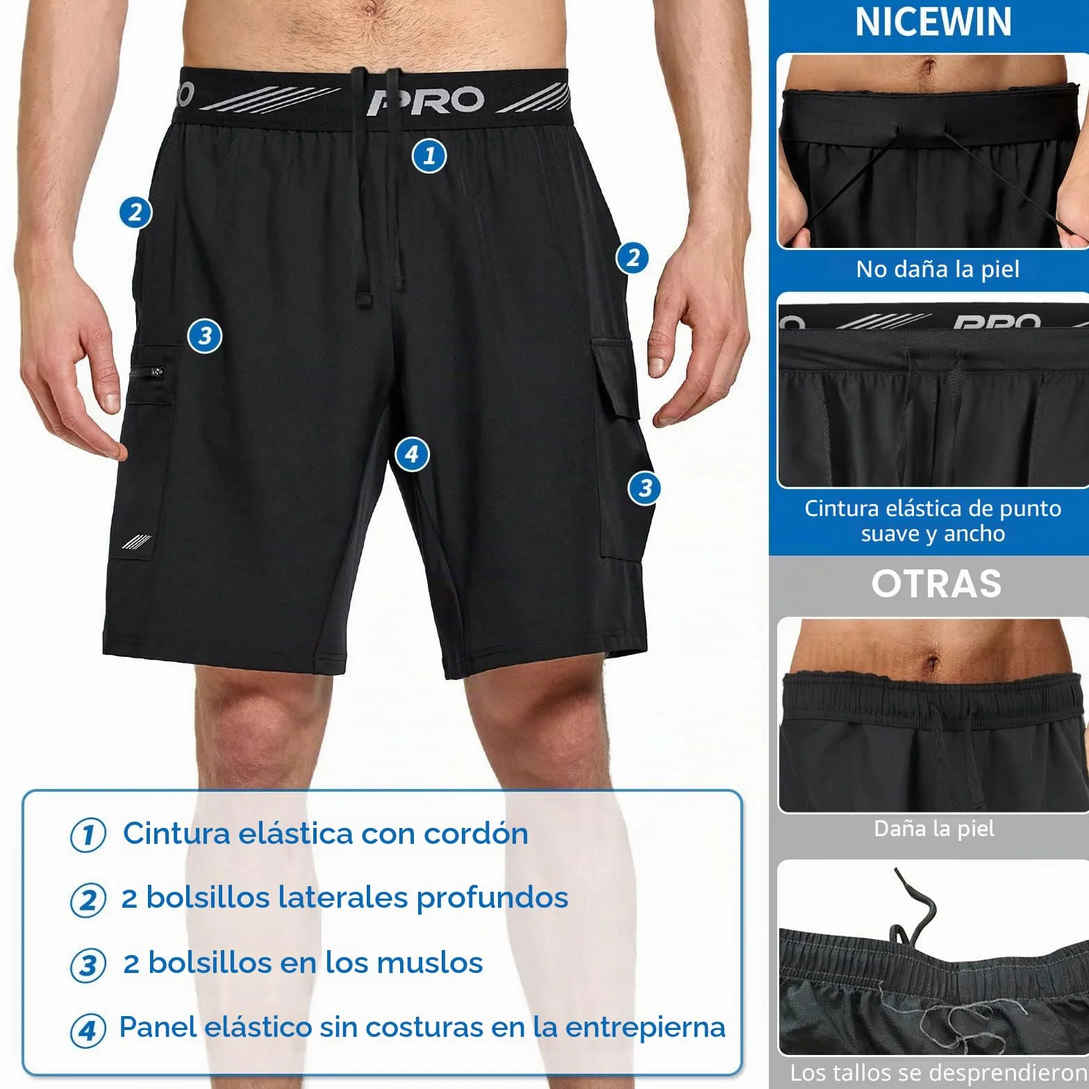 Pantalones cortos de bicicleta de montaña para hombre con ropa interior acolchada 4D extraíble, ligeros, pantalones cortos de ciclismo MTB, ajuste holgado, pantalones cortos de bicicleta