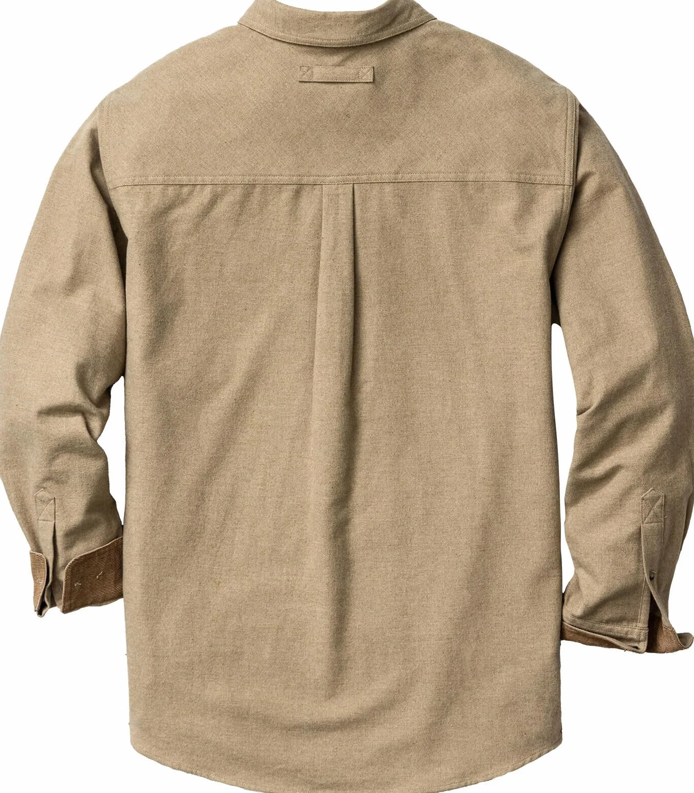 Legendary Whitetails Camisa de Franela Buck Camp para Hombre, Manga Larga, con Botones, Estilo Casual, puños de Pana, Color Arena Jaspeado, Talla L, Arena Jaspeada, L