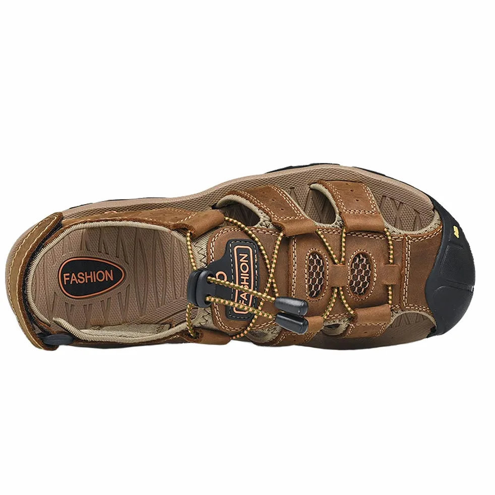 Hombre Sandalias de Verano Playa de Senderismo para Hombres Exterior | Deportivas Zapatos Trekking Casual Zapatos de Montaña Cuero Exterior Comodidad