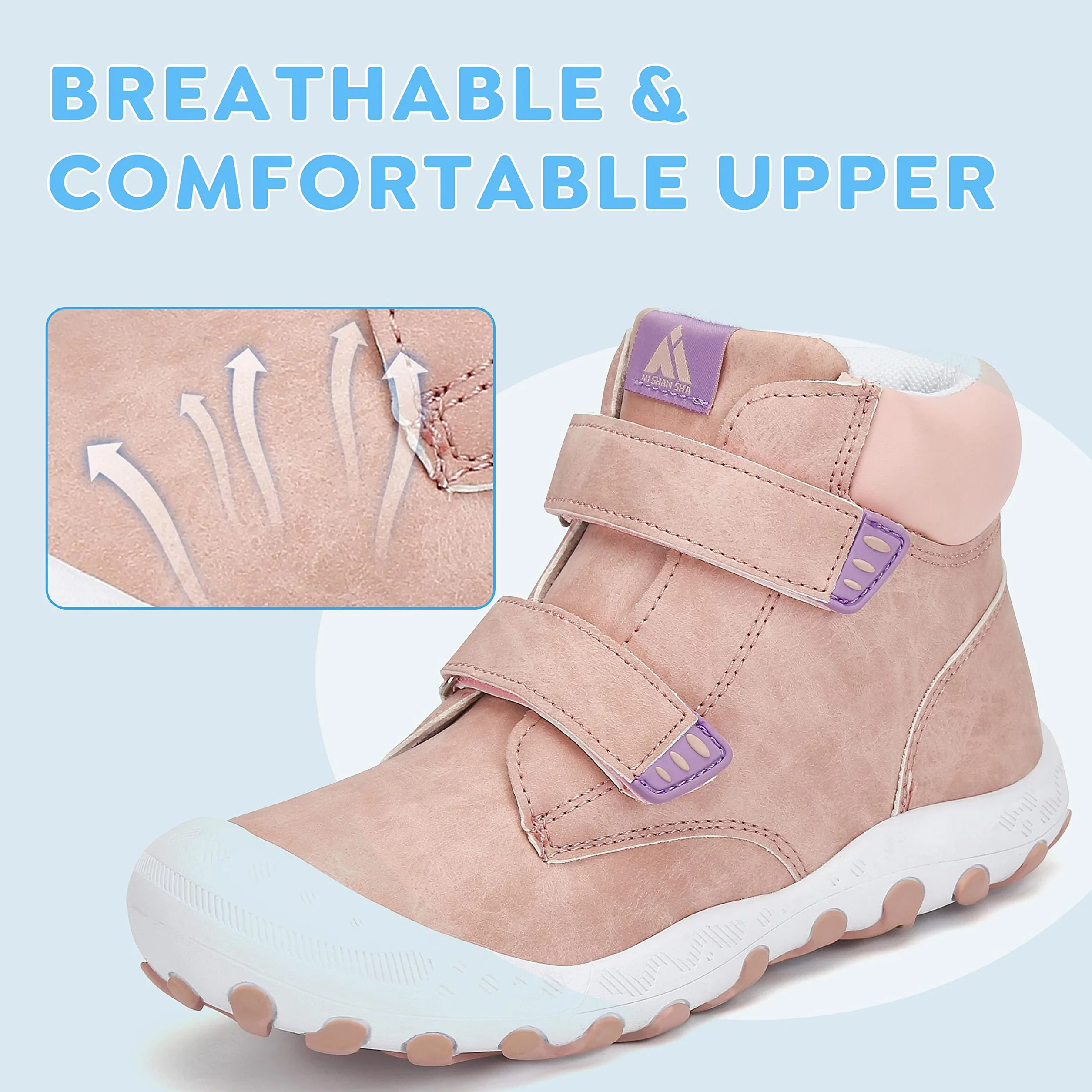 Mishansha Zapatillas de Senderismo para Niños Antideslizante Niños Niñas Botas de Trekking Ligeras Deportivas