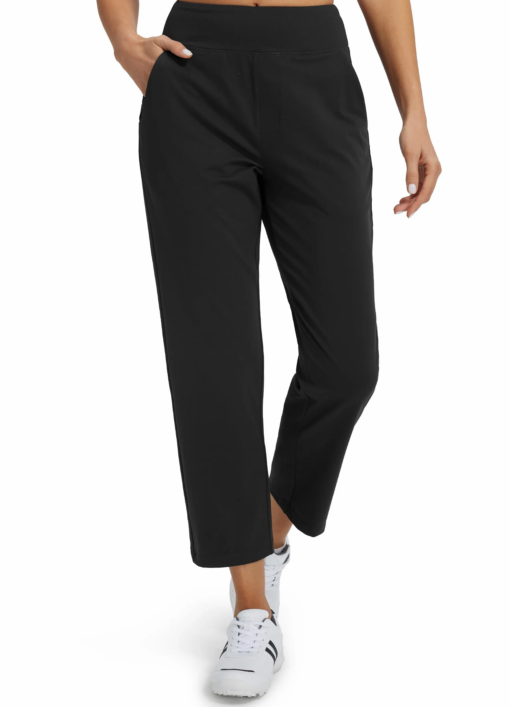 Libin Pantalones Vestir Casuales Mujer 7/8 Jogger | Pantalón Deportivo Elástico Informal Ligero De Verano Estilo Negocios Pantalón Para Correr Y Fitness Con Bolsillos