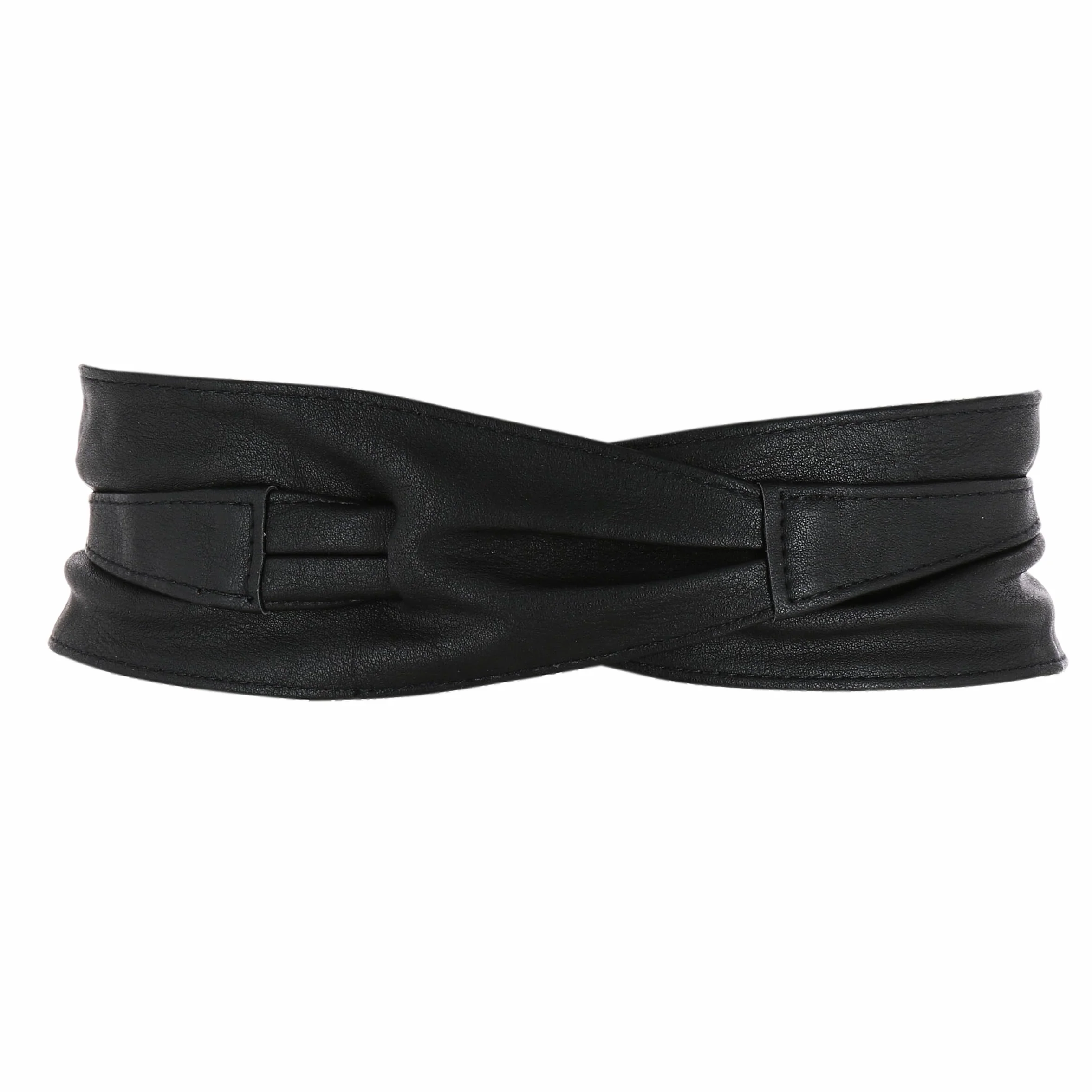 FASHIONGEN Cinturón de Mujer Obi Ancha de Cuero sintética, para Vestido