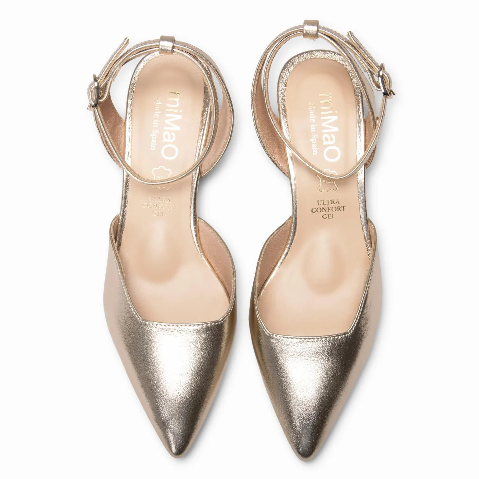 miMaO. Zapatos Destalonados con Pulsera al Tobillo Elegantes y cómodos. Diseñados y Fabricados en España
