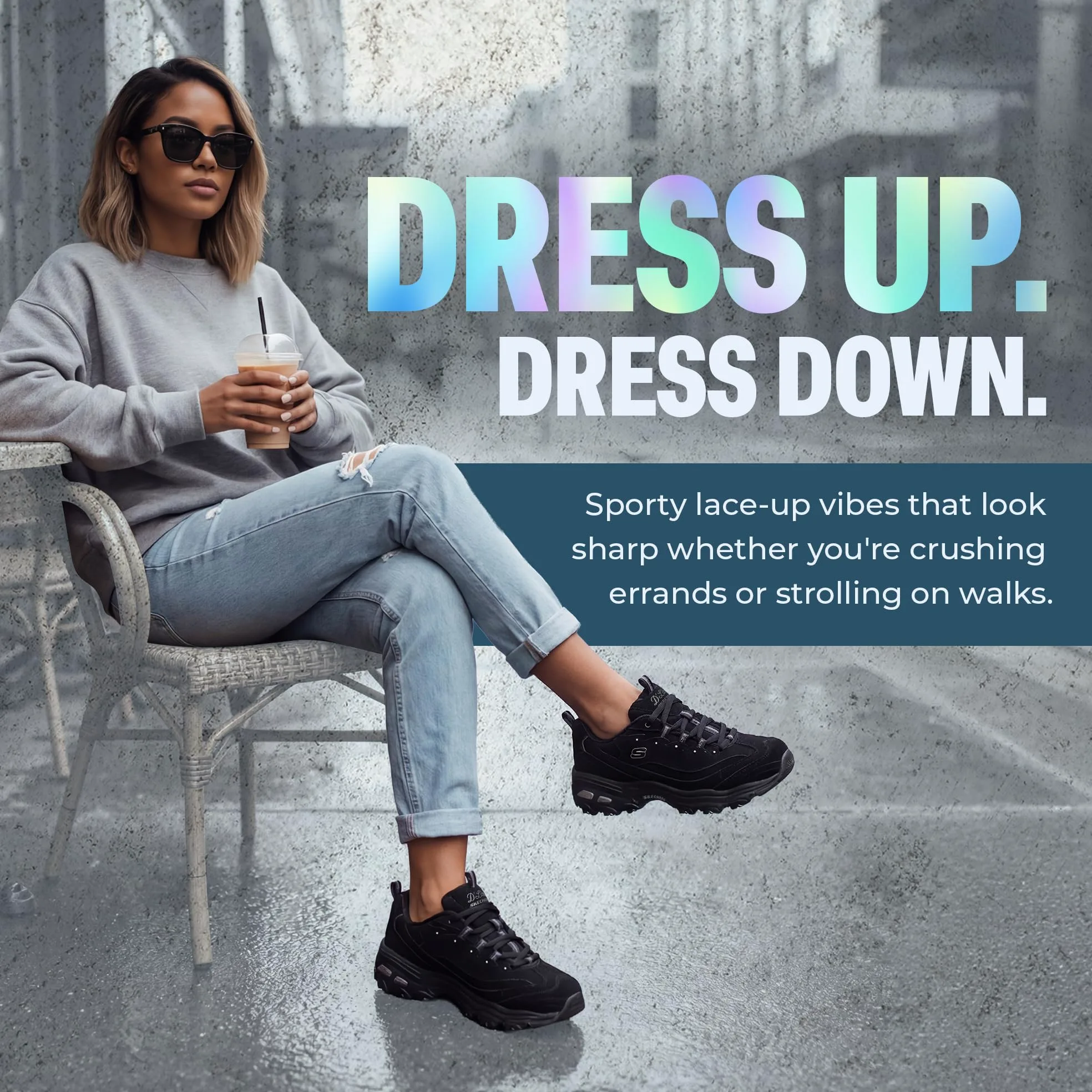 Skechers D'Lites Me Time (11936), Zapatillas de Deporte para Mujer