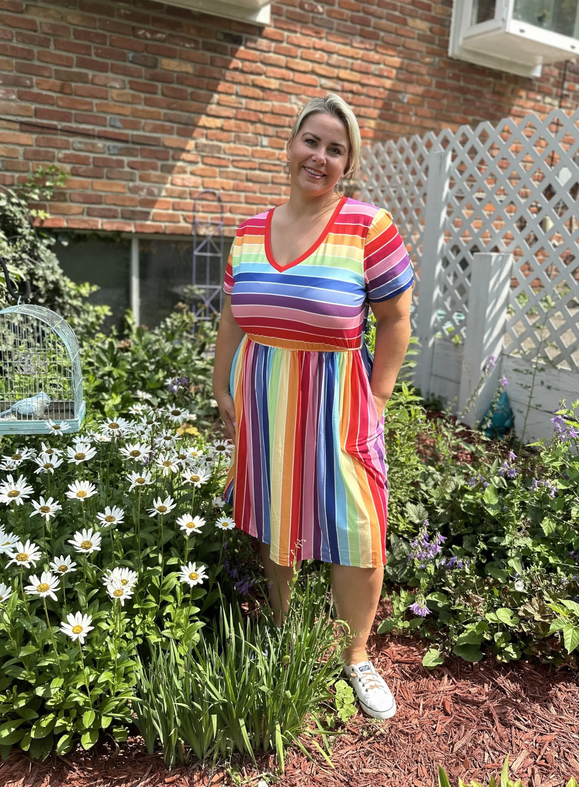 RITERA Vestidos de talla grande para mujer con curvas, vestido de verano de manga corta, cuello en V, cintura alta, vestido casual de retazos, XL-5XL