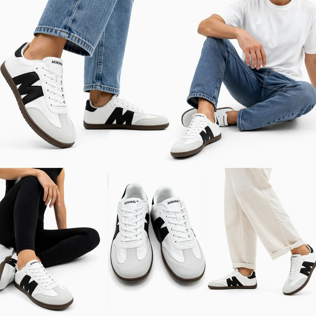 Minimal Barefoot - Zapatillas Minimalistas Unisex para Hombre y Mujer, Calzado Casual para Pies Anchos, Zero Drop, Zapatos Descalzos Ligeros