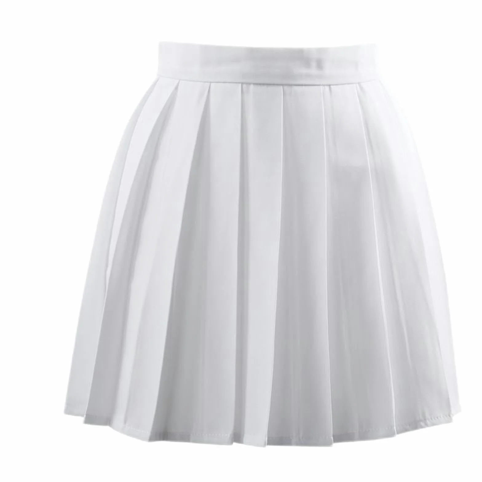 WEITING Falda Plisada Corta de Cintura Alta para Mujer - Cuadros Rojos y Verdes - XL