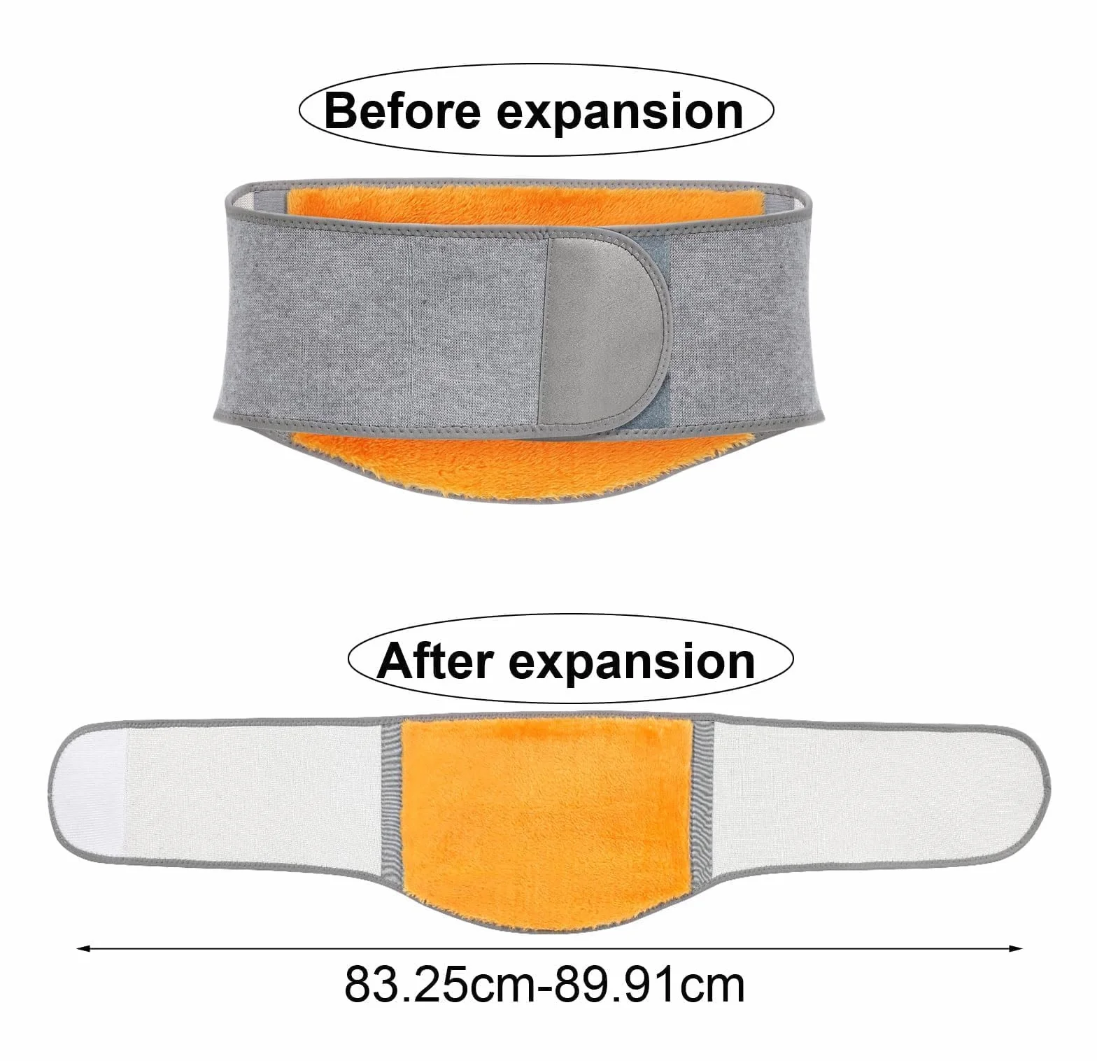 Calentador de espalda con protección térmica para los riñones, Cinturón Lumbar de Peluche, Calentador de espalda, Renal Calentador de espalda Cinturón,Cinturón lumbar térmico de invierno