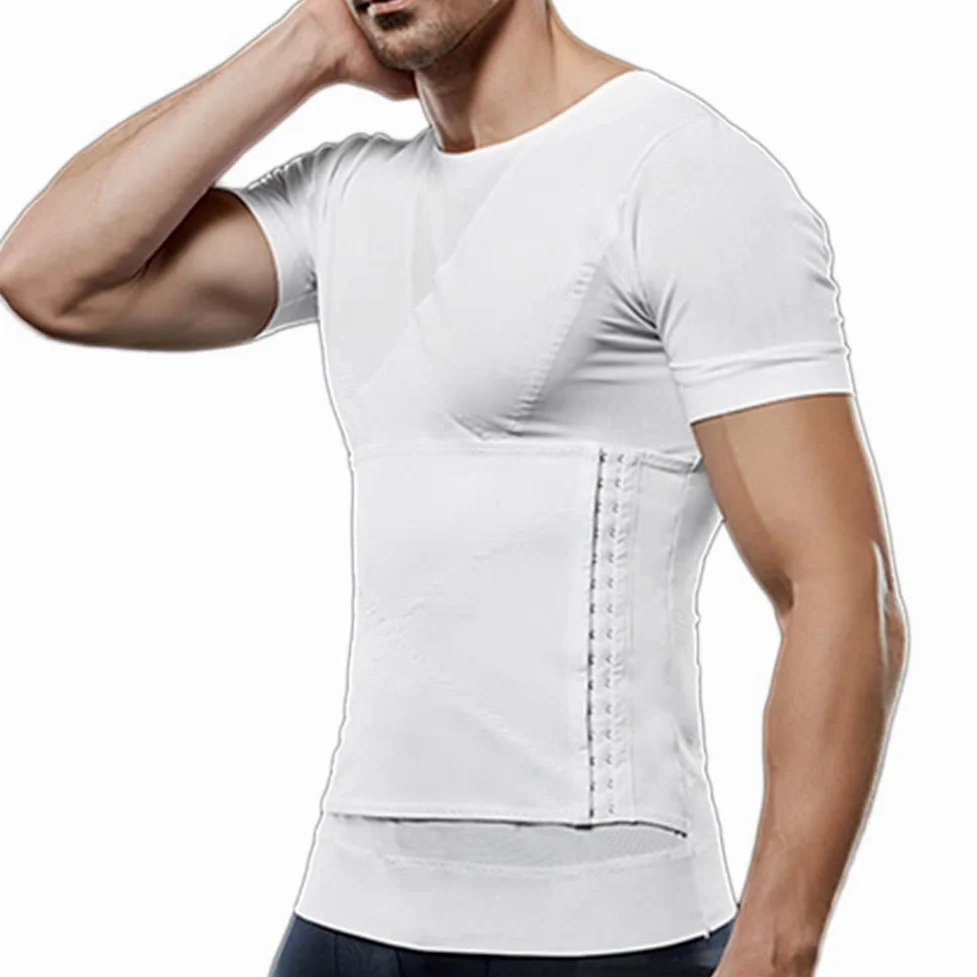 Adelgazantes Chaleco Deportivo Compresión Camiseta Interior Deportiva, Faja Moldeadora y de Abdomen para Hombre Fajas Reductores Camisas