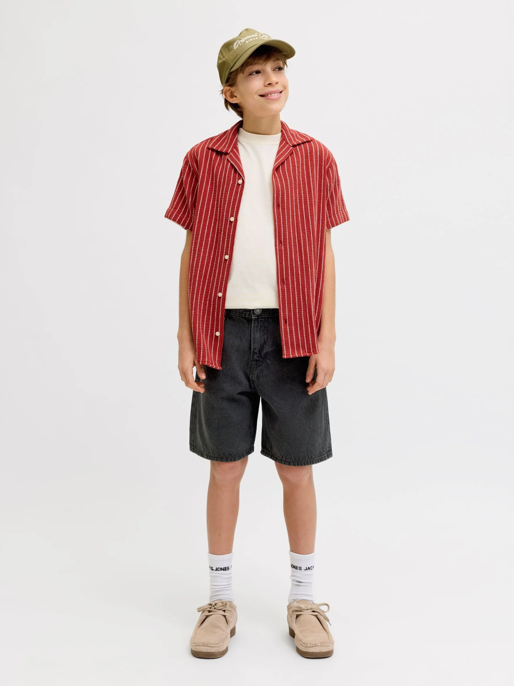 JACK & JONES Jjitony Jjoriginal Shorts MF 823 S N Jnr - Pantalones Cortos Vaqueros Niños