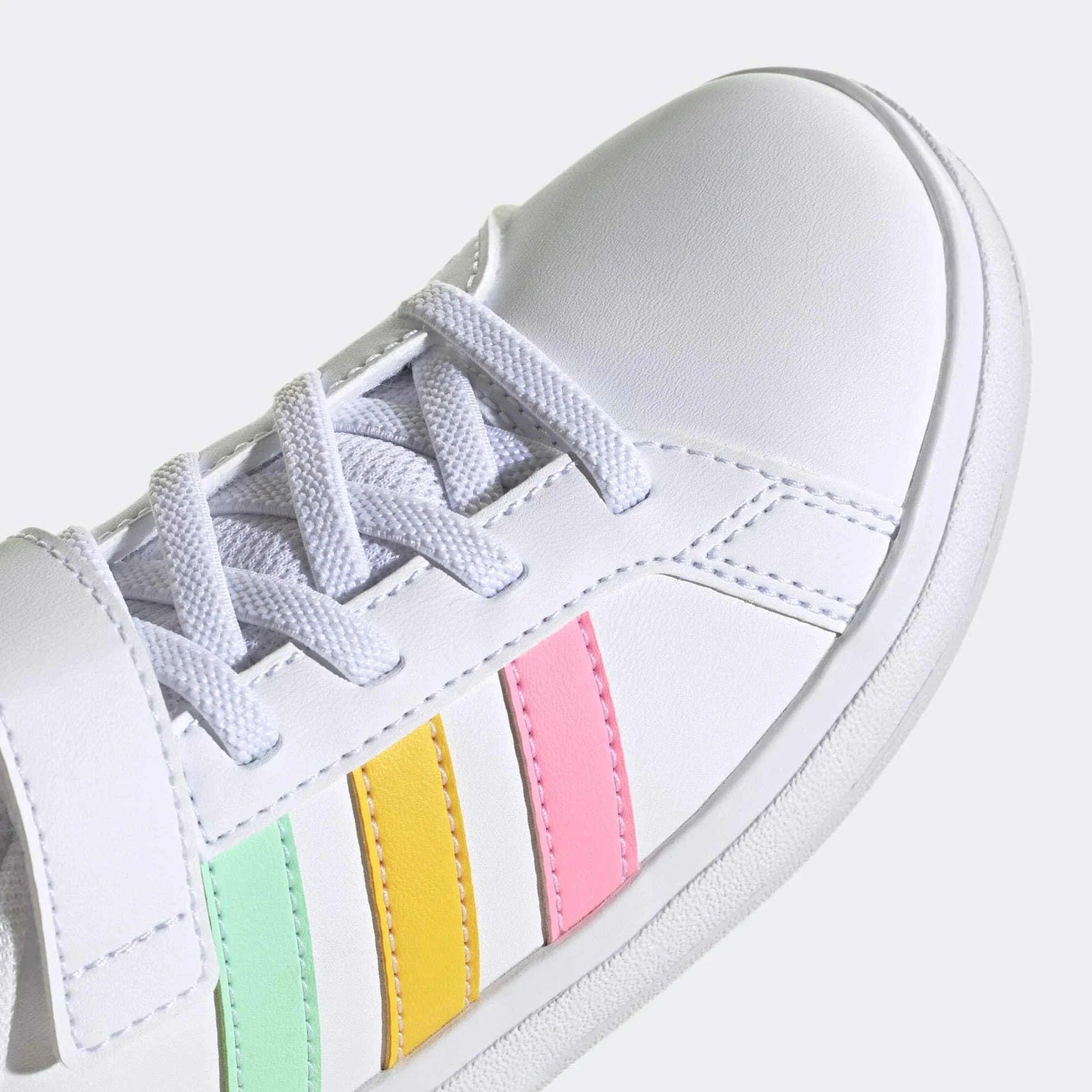 adidas Grand Court Elastic Lace Top Strap Zapatos Unisex Niños