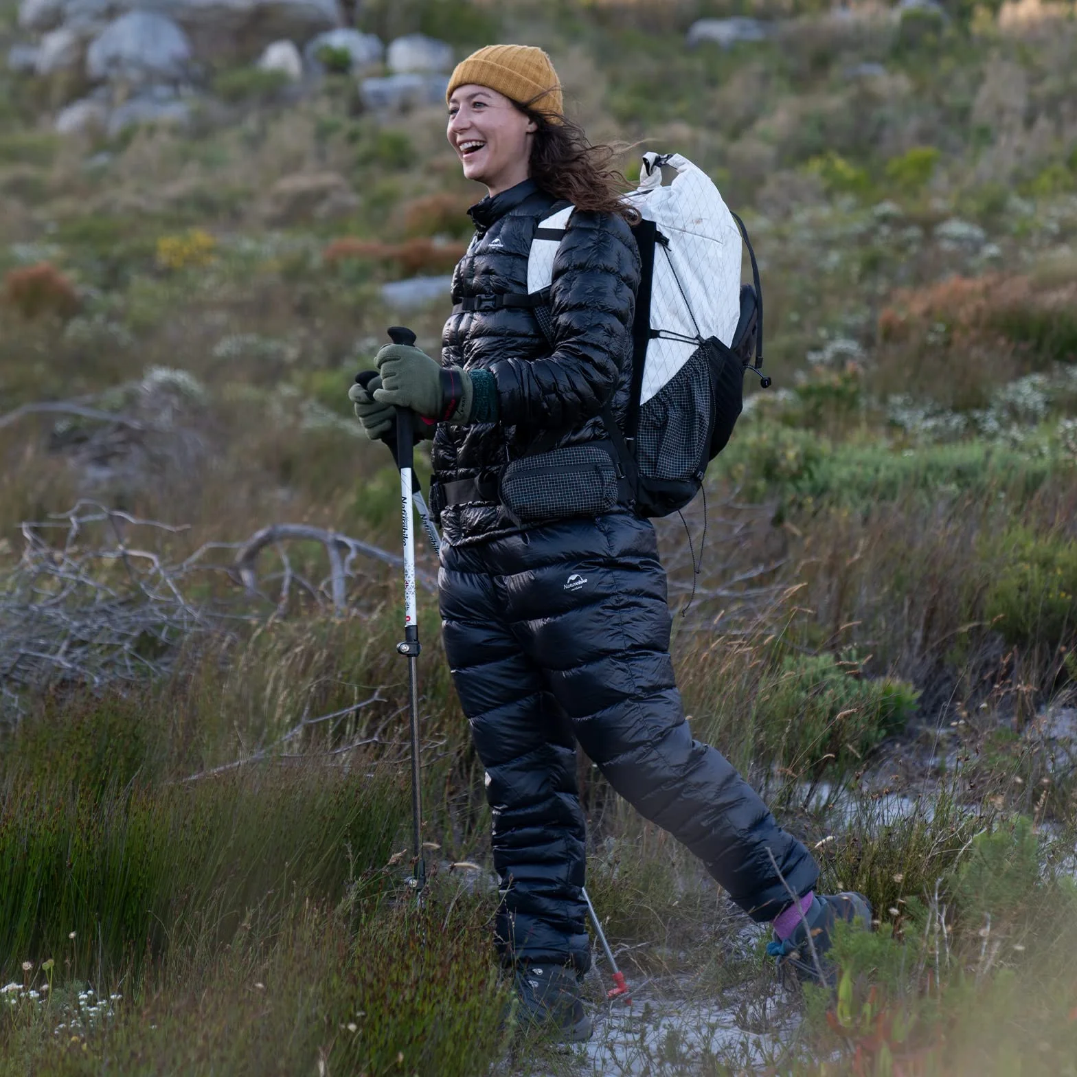 Naturehike Pantalones de plumón de Ganso Pantalones Térmicos Mujer Hombre Pantalones de Esquí Pantalones de Nieve Pantalones de Invierno Cálidos Impermeables