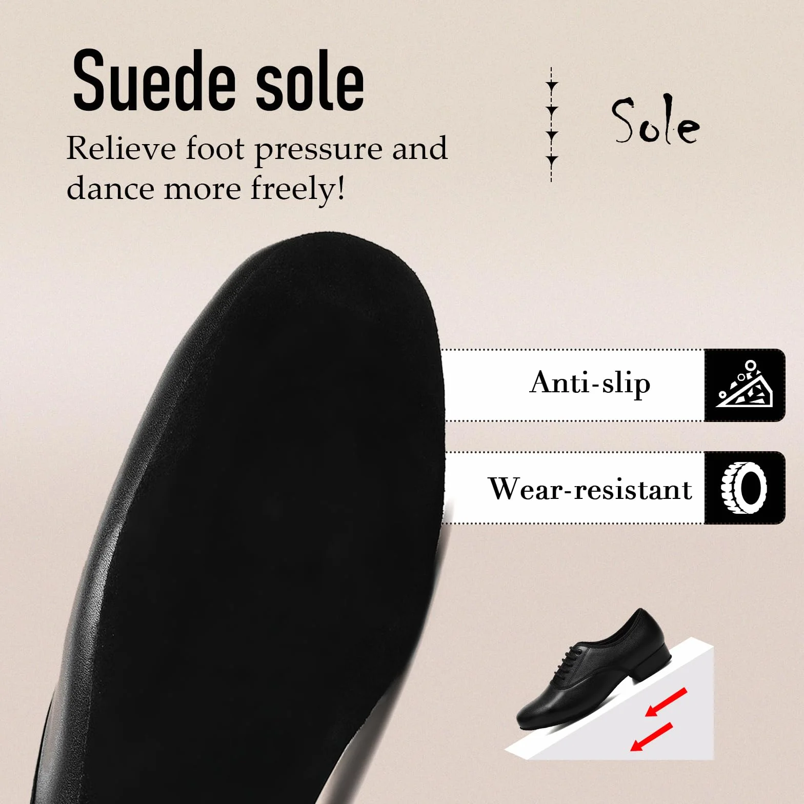 Zapatos de Baile Latino Hombre con Cordones Moderno de tacón bajo Tango práctic de salón,Modelo-PUNMD
