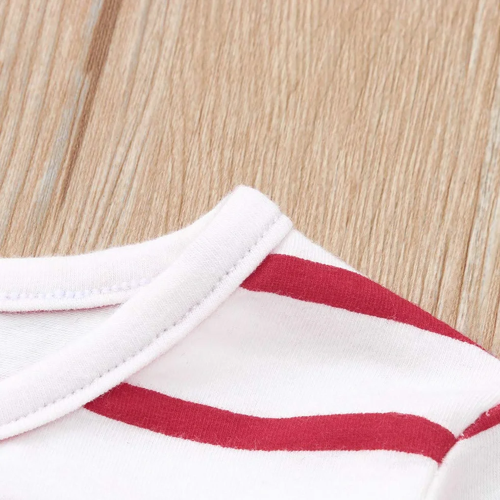 Navidad Baby Tul Trajes Vestido Infantil Rayas Santa Falda de Navidad
