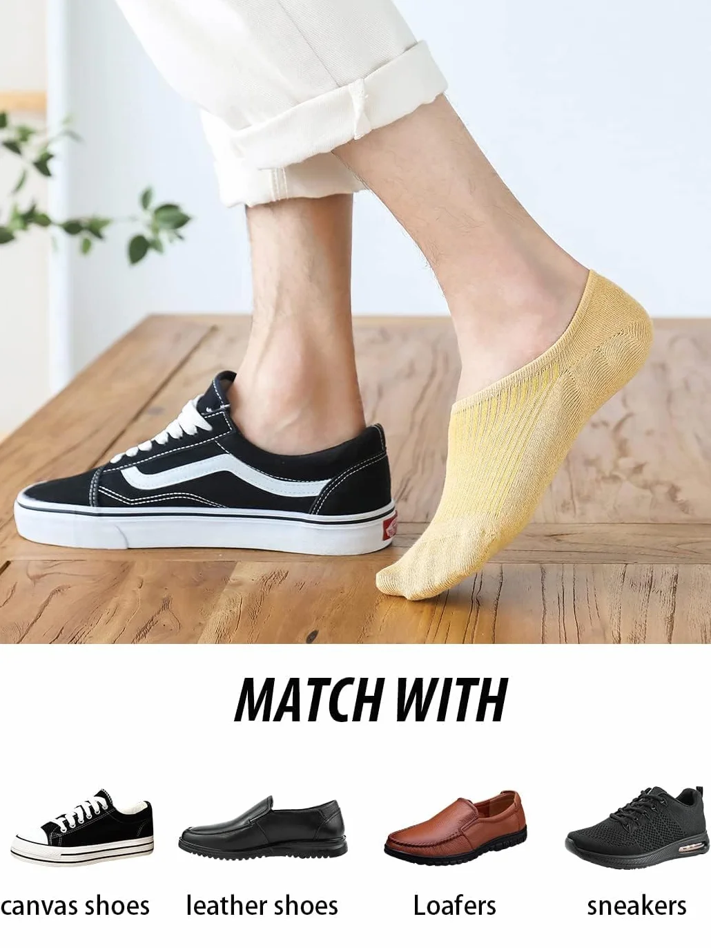 Calcetines invisibles y forros para hombres y mujeres, calcetines tobilleros de corte bajo para zapatillas deportivas o zapatos informales