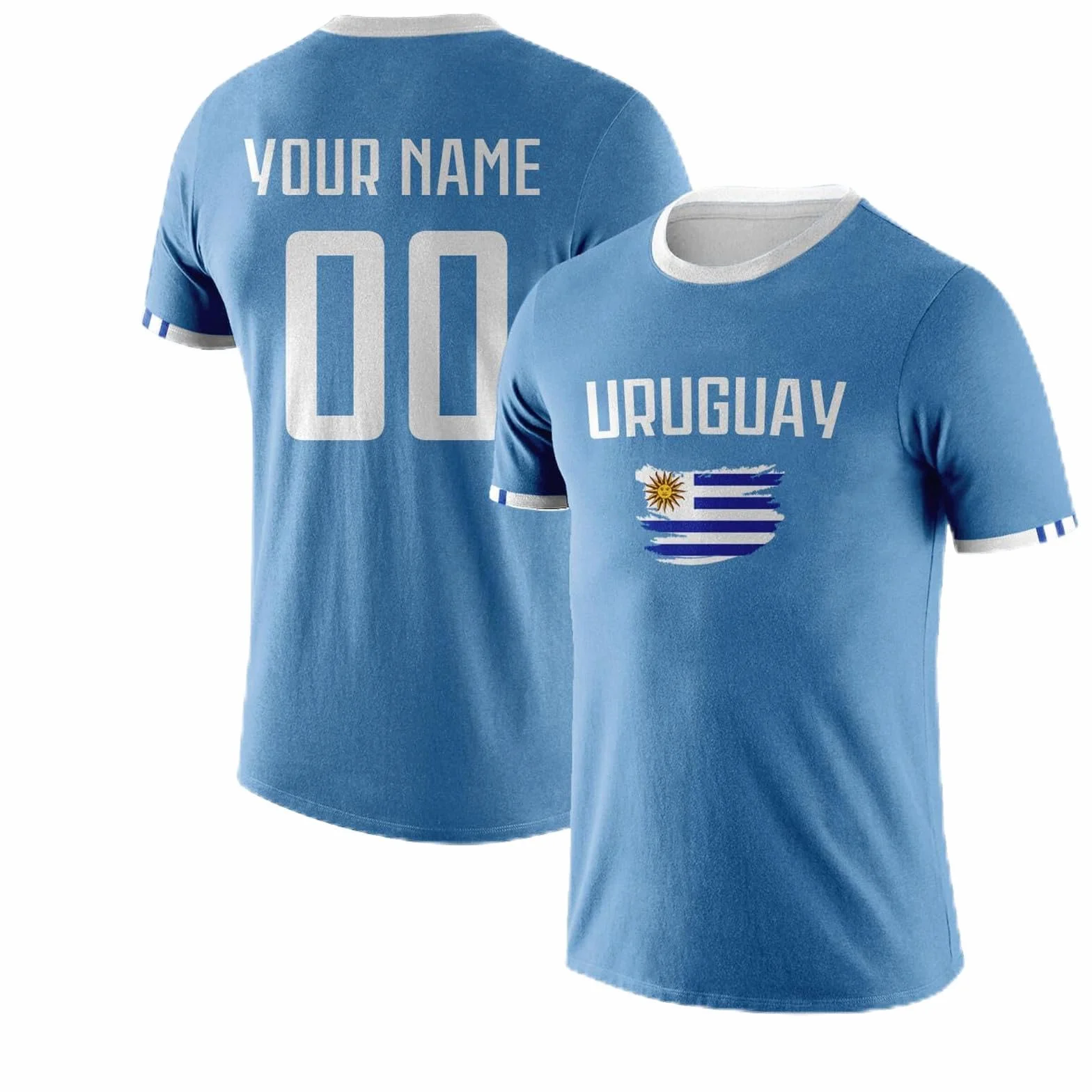 Genérico Camiseta Futbol Personalizada para Los Aficionados Al Mundial De 2026, Camisetas De Futbol con Nombre Y Número Personalizables, Camiseta Futbol para Adultos Y Niños