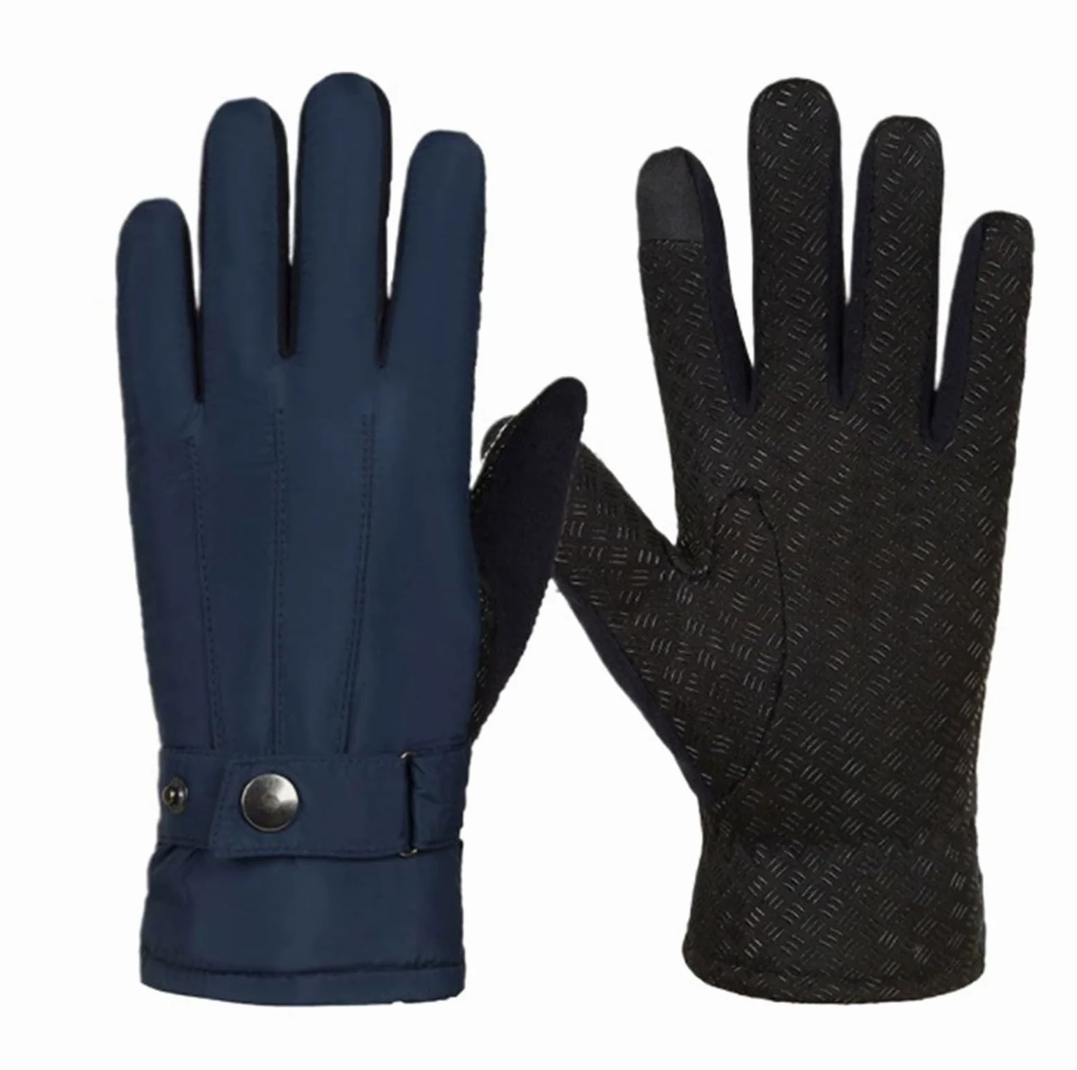 Guantes Running Guantes impermeables con pantalla táctil, guantes cálidos for montar en bicicleta y motocicleta Guantes Deporte Hombre