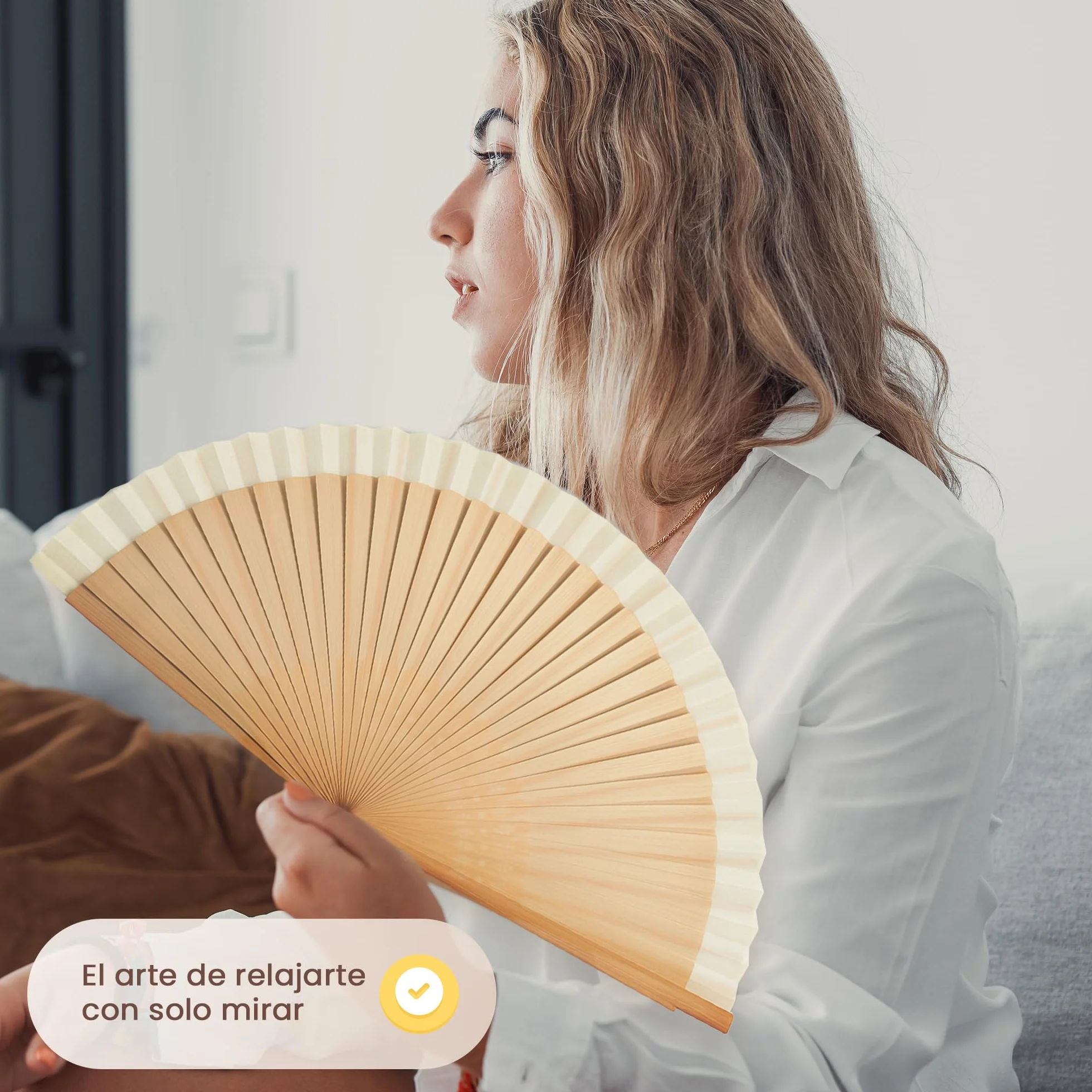 Abanicos de madera original españoles pequeño para bodas hombre y mujer