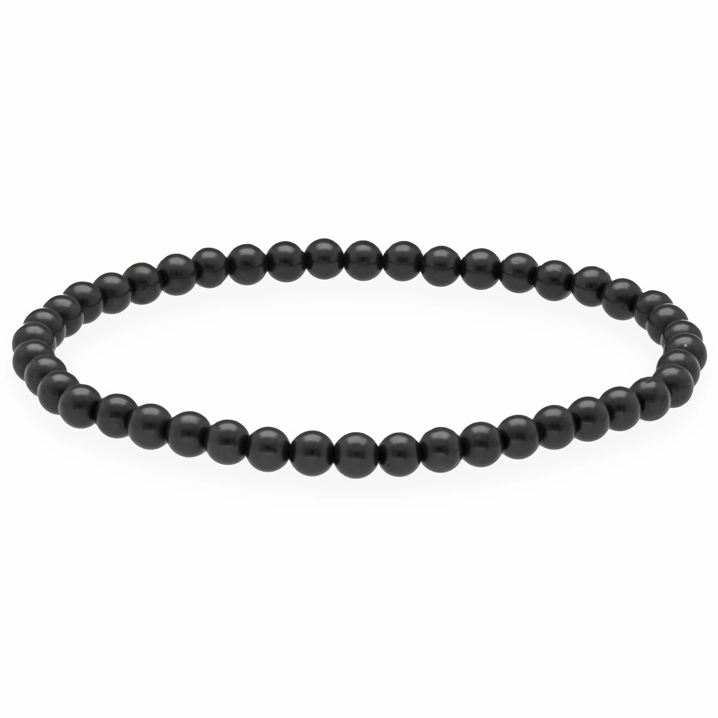 Lebensquelle Plus Pulsera de bolitas pequeñas 4-5 mm Piedra preciosa 19 cm flexible