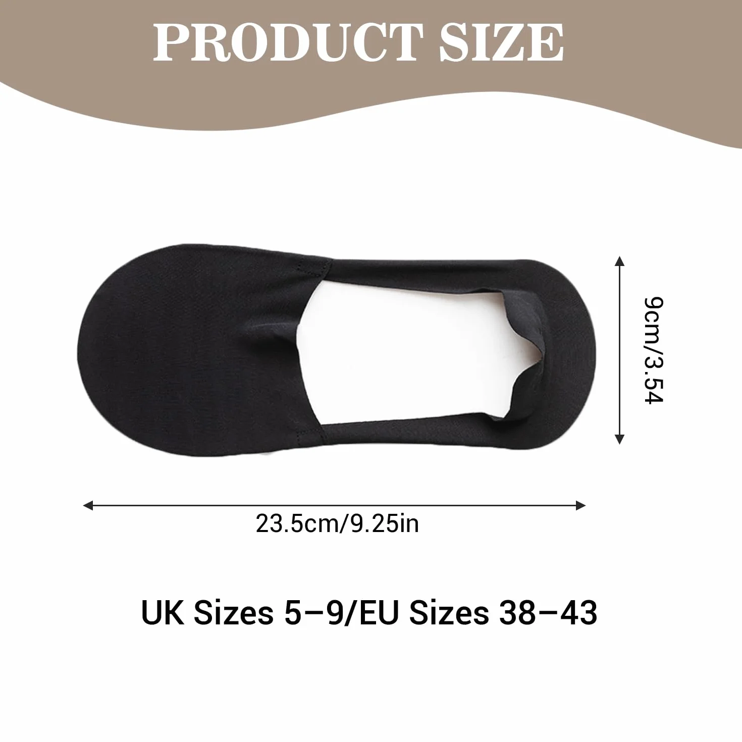 6 Pares de Calcetines Invisibles para Hombre, Ligeros y de Corte Bajo, Antideslizantes para Mocasines, Zapatillas, Zapatos de Cuero, Nude y Negro