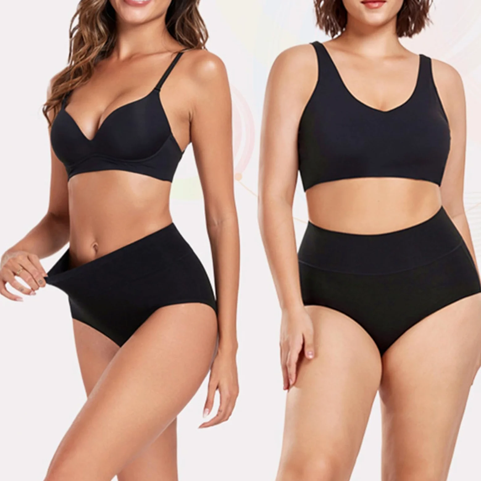 Bragas Mujer Algodon Ropa Interior Mujer 5 Pack Braga Bikini Menstrual | Braguitas sin Costuras Mujer Cuecas Mulher Altas Panties Invisible Cotton Underwear Women Tanga Verano