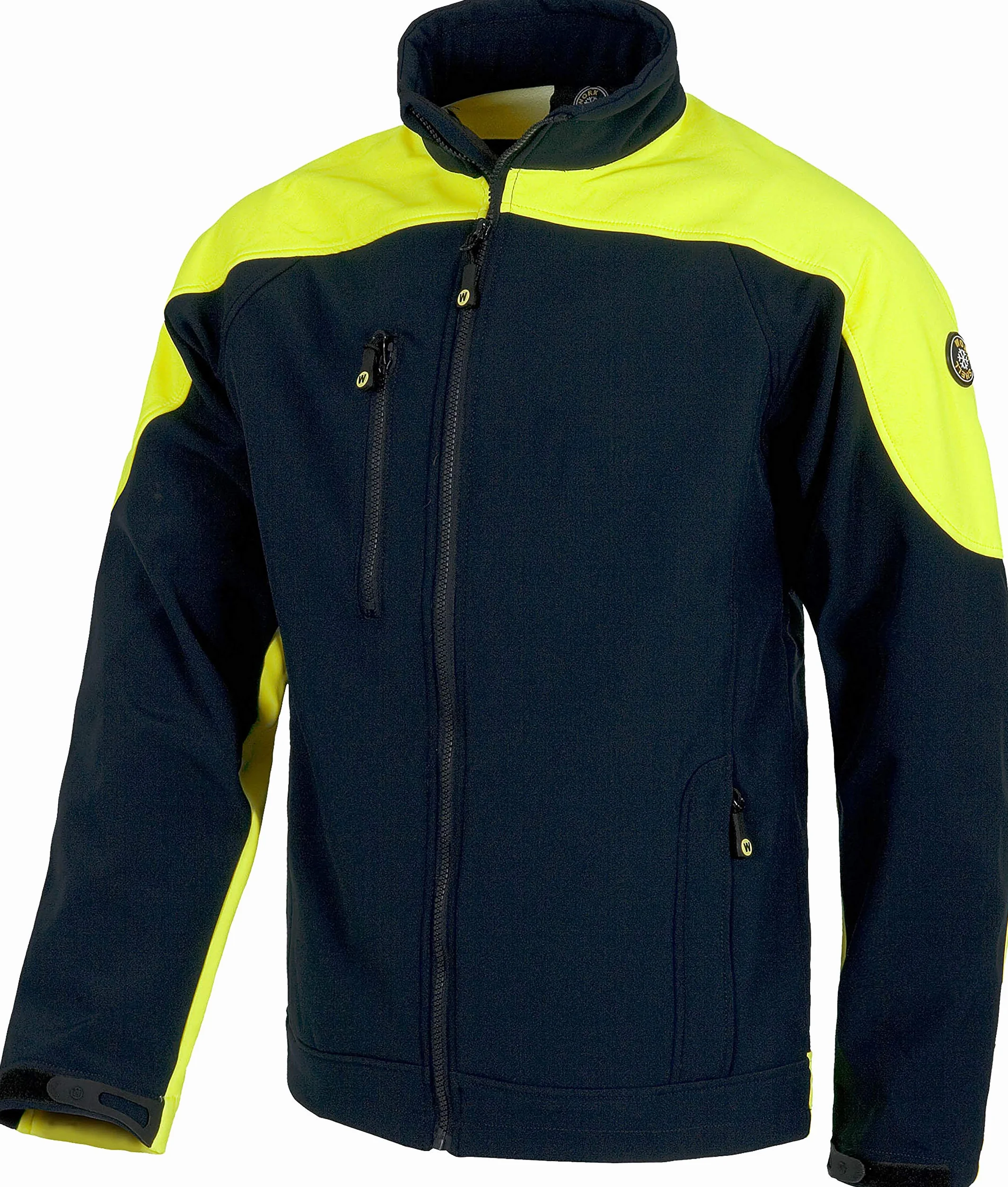 WORKTEAM Cazadora Softshell Alta Visibilidad con Protección Térmica, Cortavientos y Repelente al Agua, Certificada EN 14058 y EN 17353. Unisex