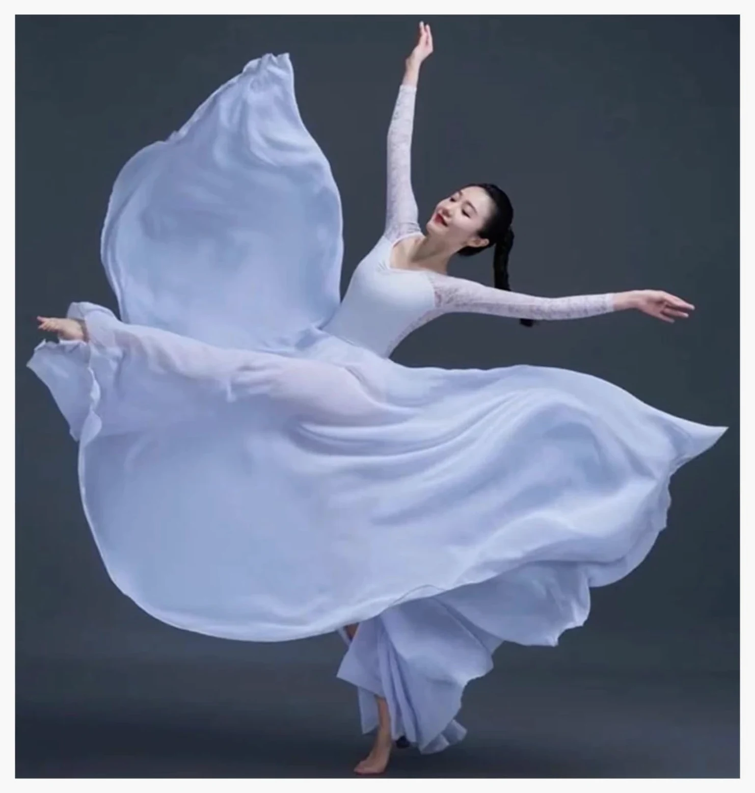 Falda de Gasa de una Pieza con Encaje for Danza clásica, Falda de Media Longitud for práctica de Danza del Vientre, Disfraces, Falda con Gran Vuelo de 720 Grados(Wine Red 360D,160cm)