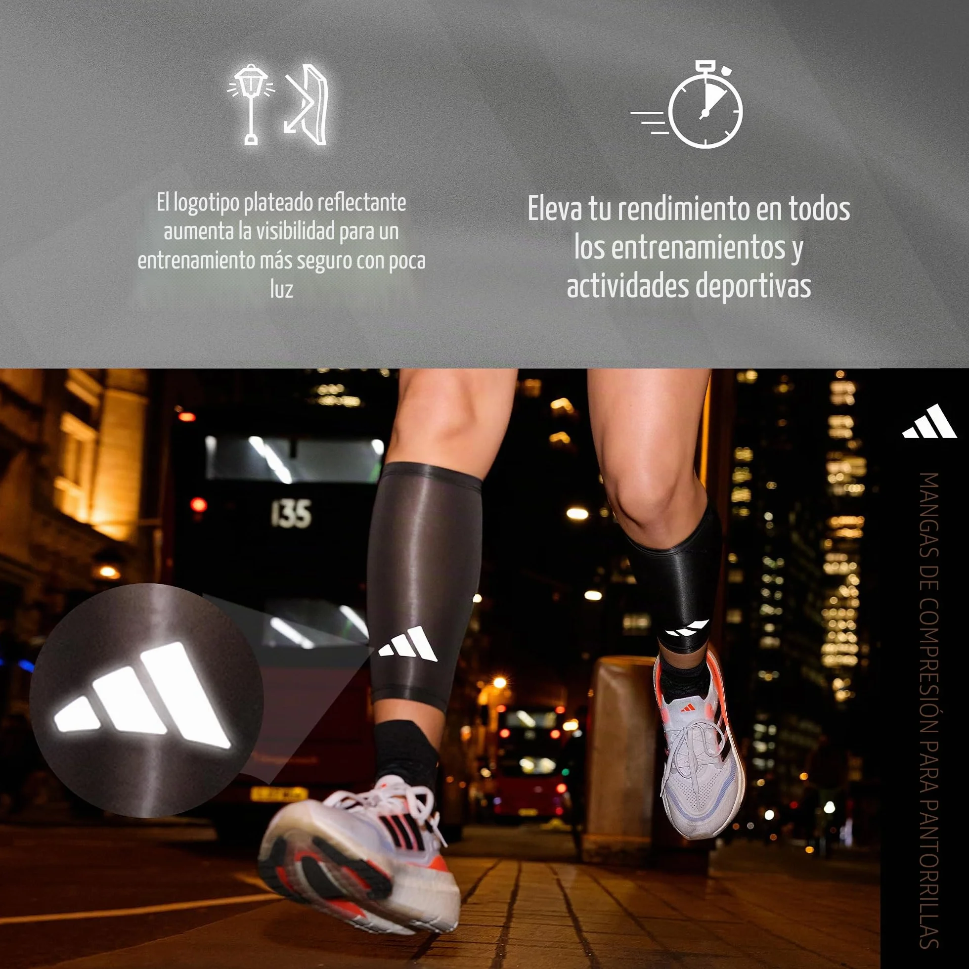 adidas Aeroready Kompressions-wadenbandagen Medias de compresión para pantorrilla Unisex adulto