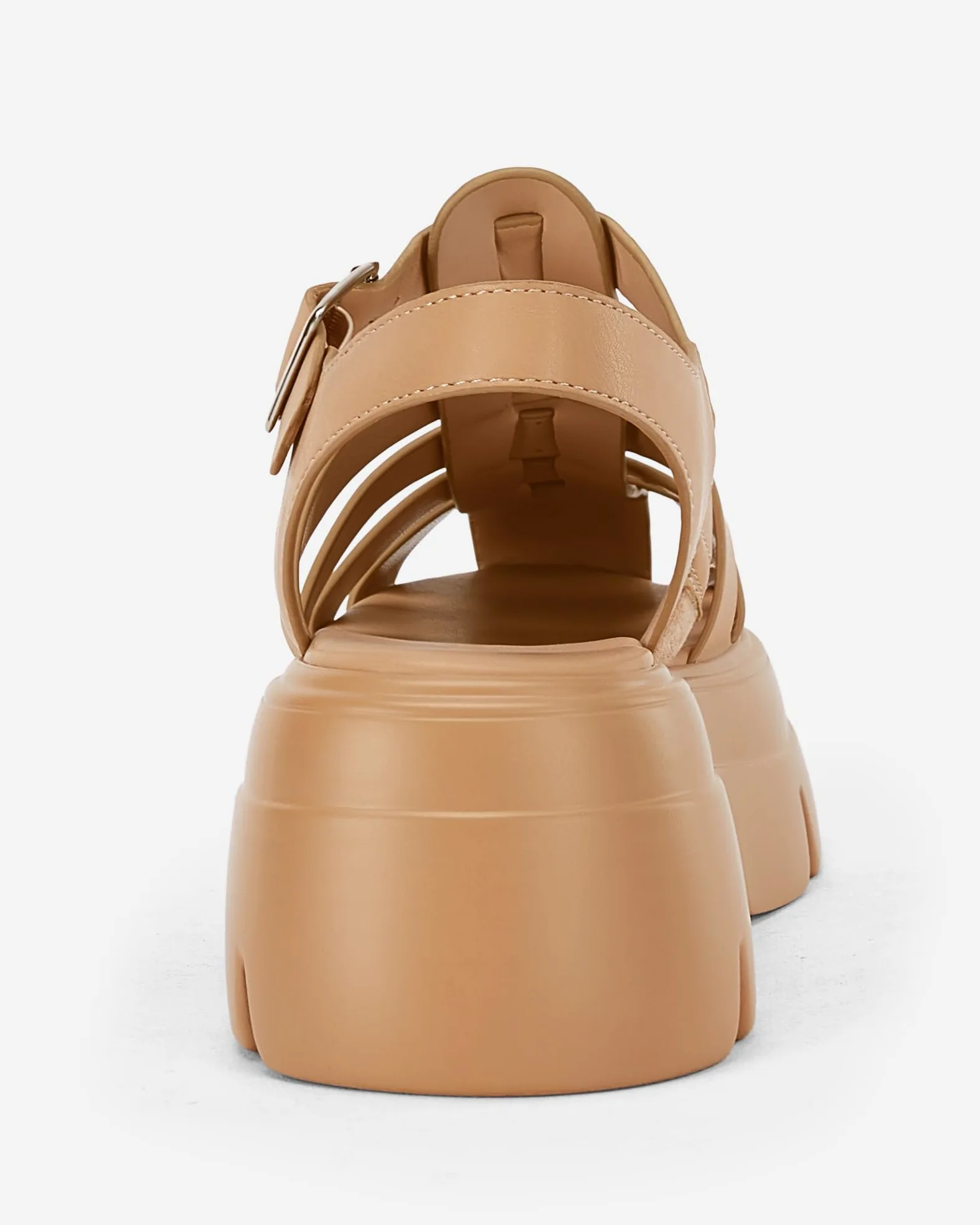Coutgo Sandalias de tacón grueso con plataforma para mujer, estilo gladiador, correa de tobillo, suela de lengüeta, verano, pescador, Y2K