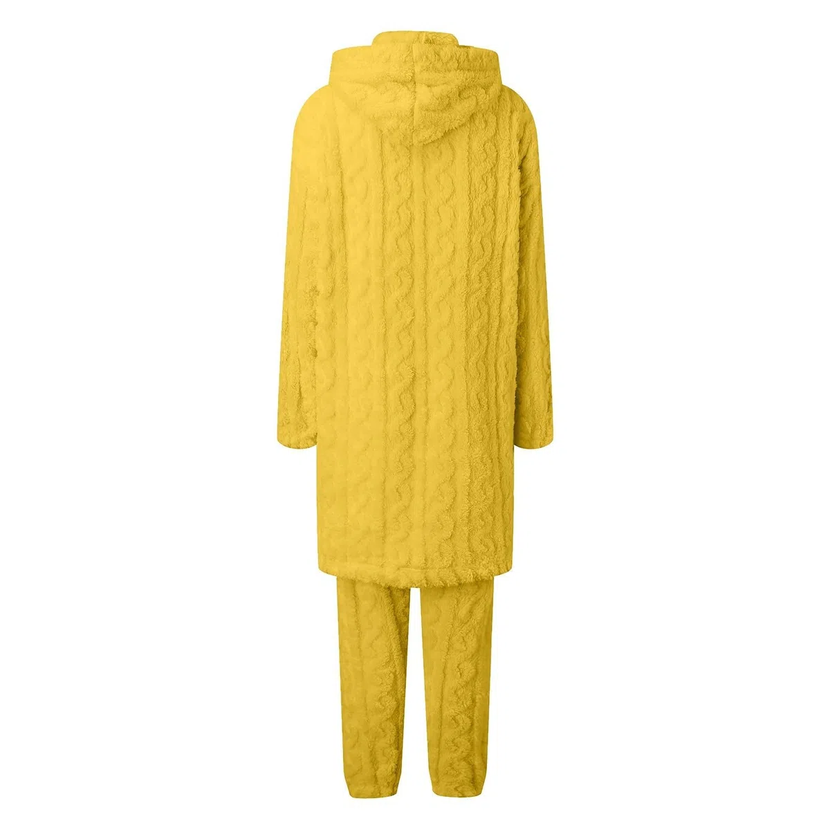 Generisch Pijama para mujer, conjunto de pijama difuso para mujer, cálido y esponjoso, de manga larga, ropa de dormir de felpa, ropa de dormir térmica con bolsillos