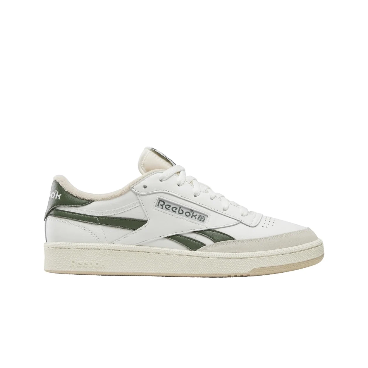 Reebok Tenis Vintage Club C Revenge Unisex para Adultos, Tiza/Verde Breakaway/Bronceado, 13 Women/11.5 Men