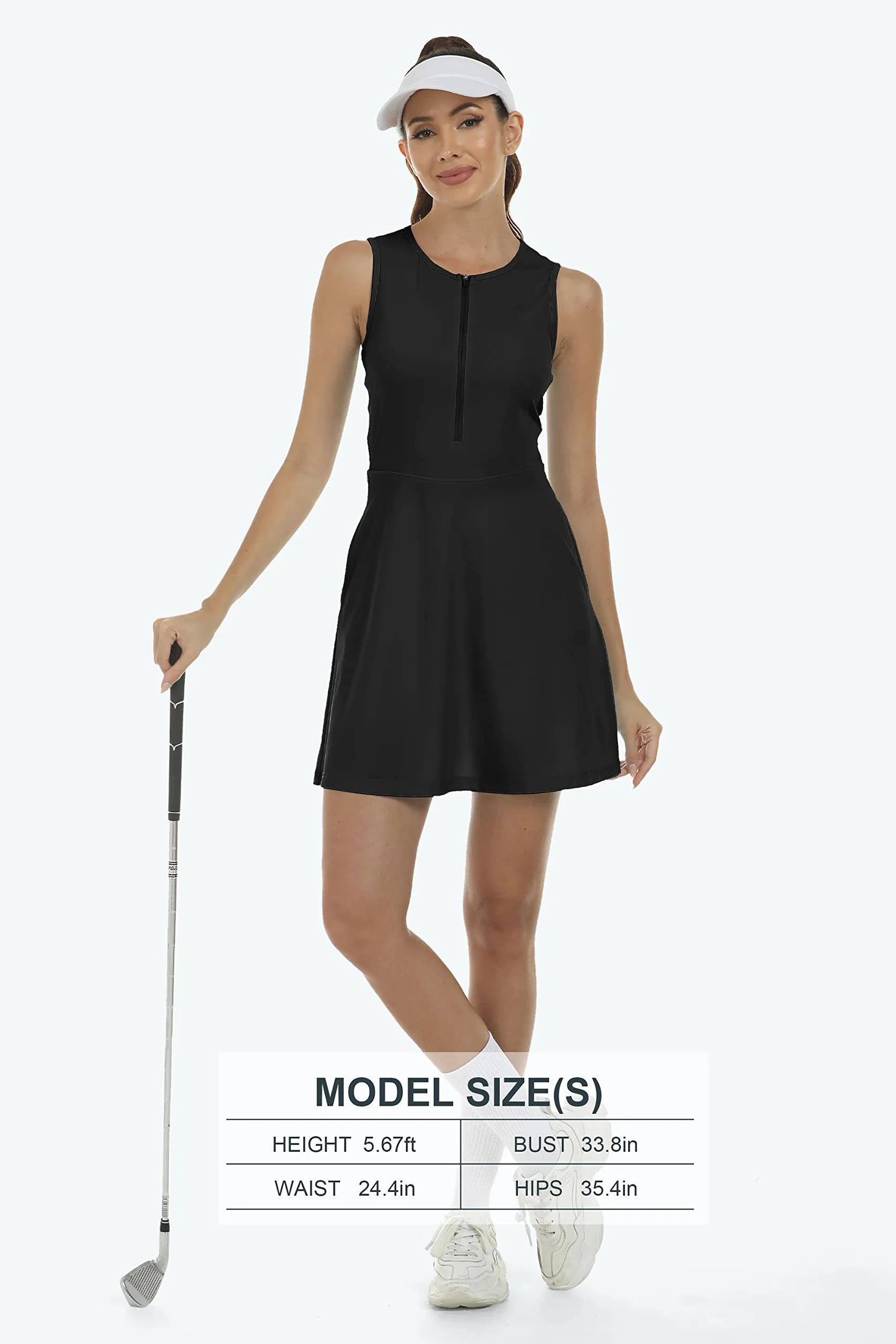 JINSHI Vestido Tenis Golf Mujer con Pantalones Cortos Deportivo para Correr
