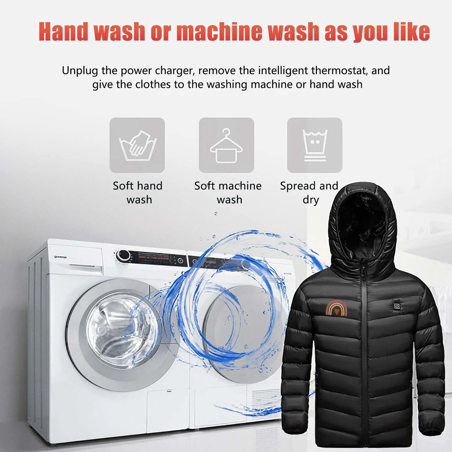 YAOJIWANG NiñOs Chaqueta Calefactable Chaleco Grueso, Ropa Deportiva, USB Chaquetas Calefactables Abrigos Para Acampar, Esquí, Chaleco Calefactor EléCtrico Usb, Chaquetas, Abrigo Lavable