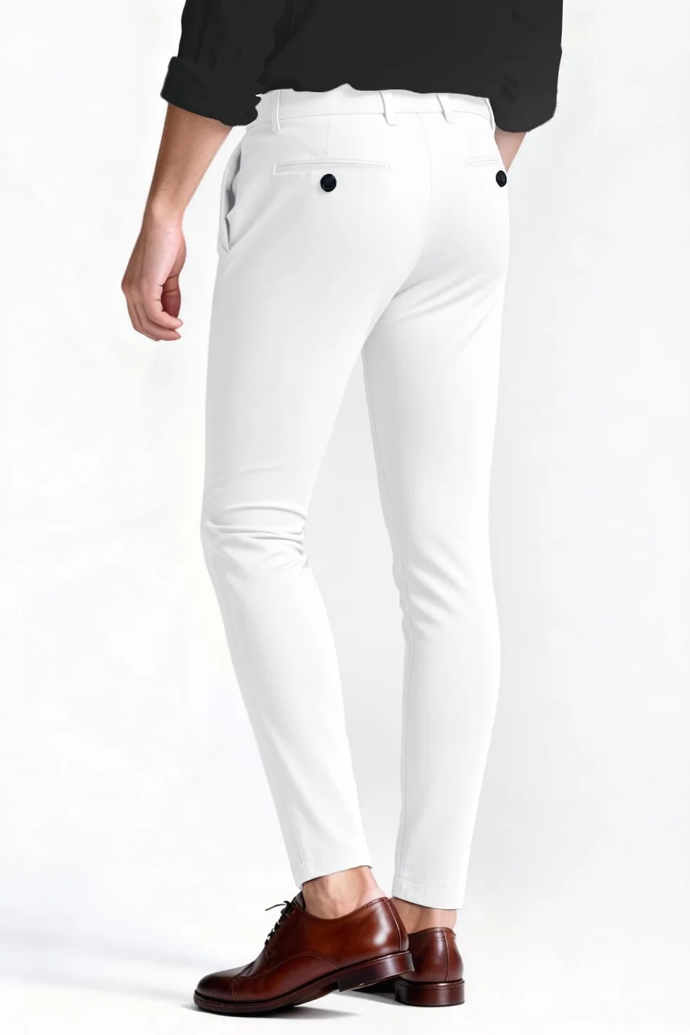 GINGTTO Pantalones Chinos Hombre Skinny Elásticos Pantalón Slim Stretch para Hombres
