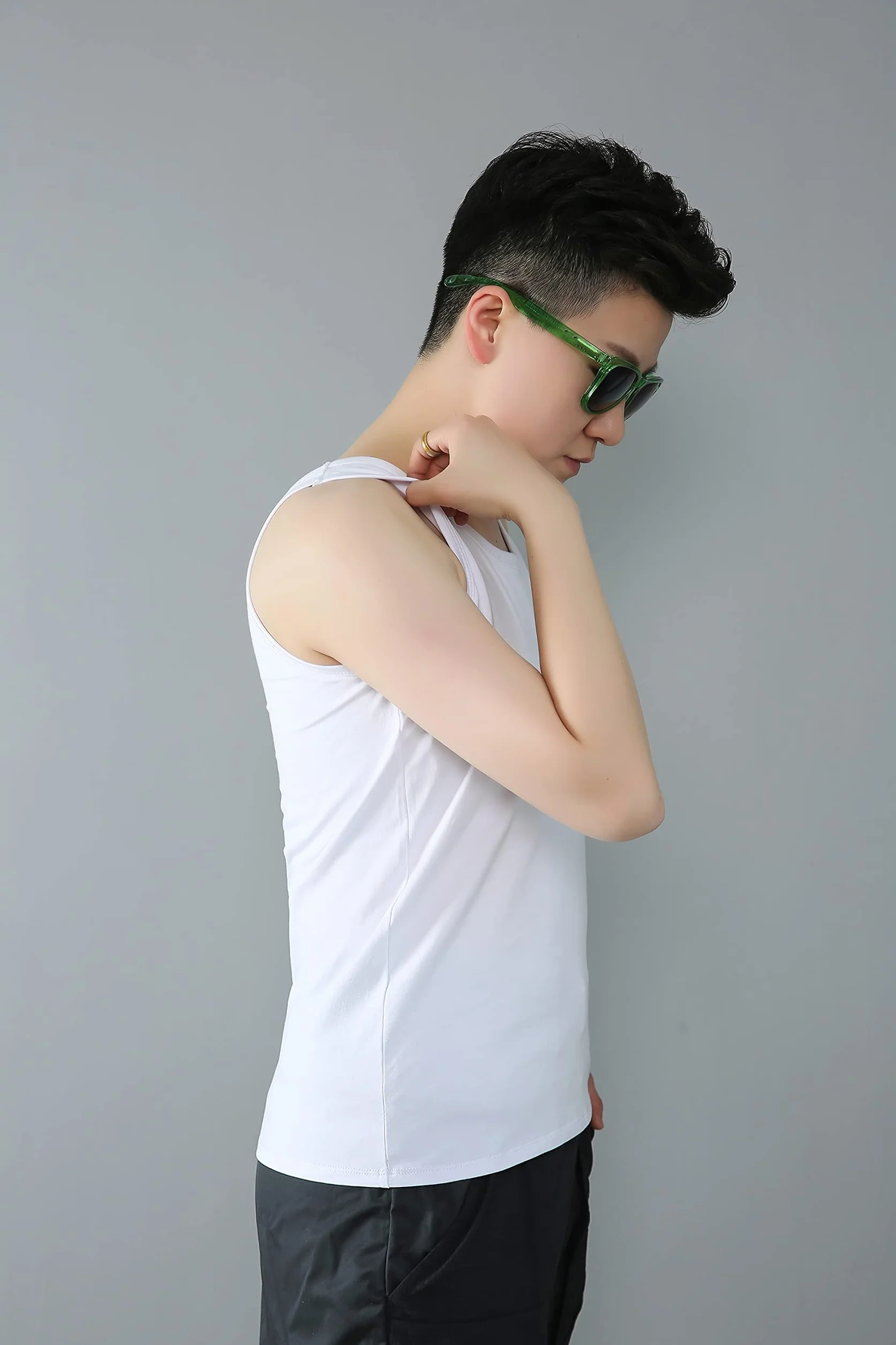 BaronHong Faja Tank Top Algodón Fuerte Banda Elástica