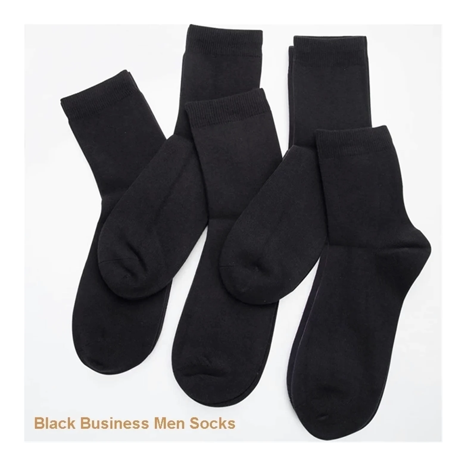 10 pares de calcetines de algodón de los hombres calcetines de negocios negros de otoño e invierno calcetines de regalo for hombres grandes tamaño 40-45 ( Color : 5 white 5 gray , tamaño : EUR 38-45 )