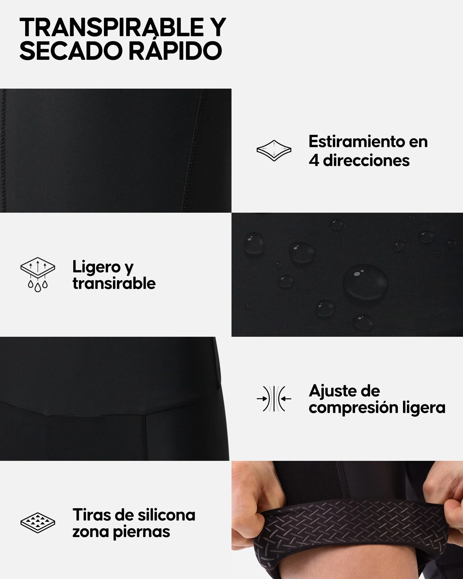 DANISH ENDURANCE Pantalones Cortos de Ciclismo Verano para Hombre, 3D Acolchados, Culotte Ciclismo Hombre, Antideslizantes, Transpirables