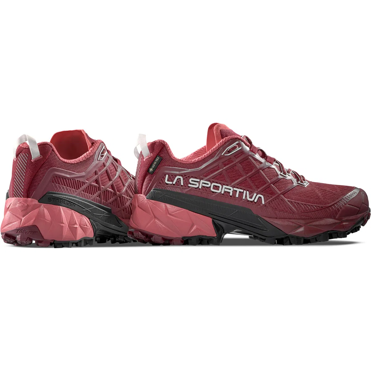 LA SPORTIVA Akyra II GTX - Zapatos de trail running para mujer, impermeables, veganos, con tiras anchas y máxima protección para senderos exigentes.