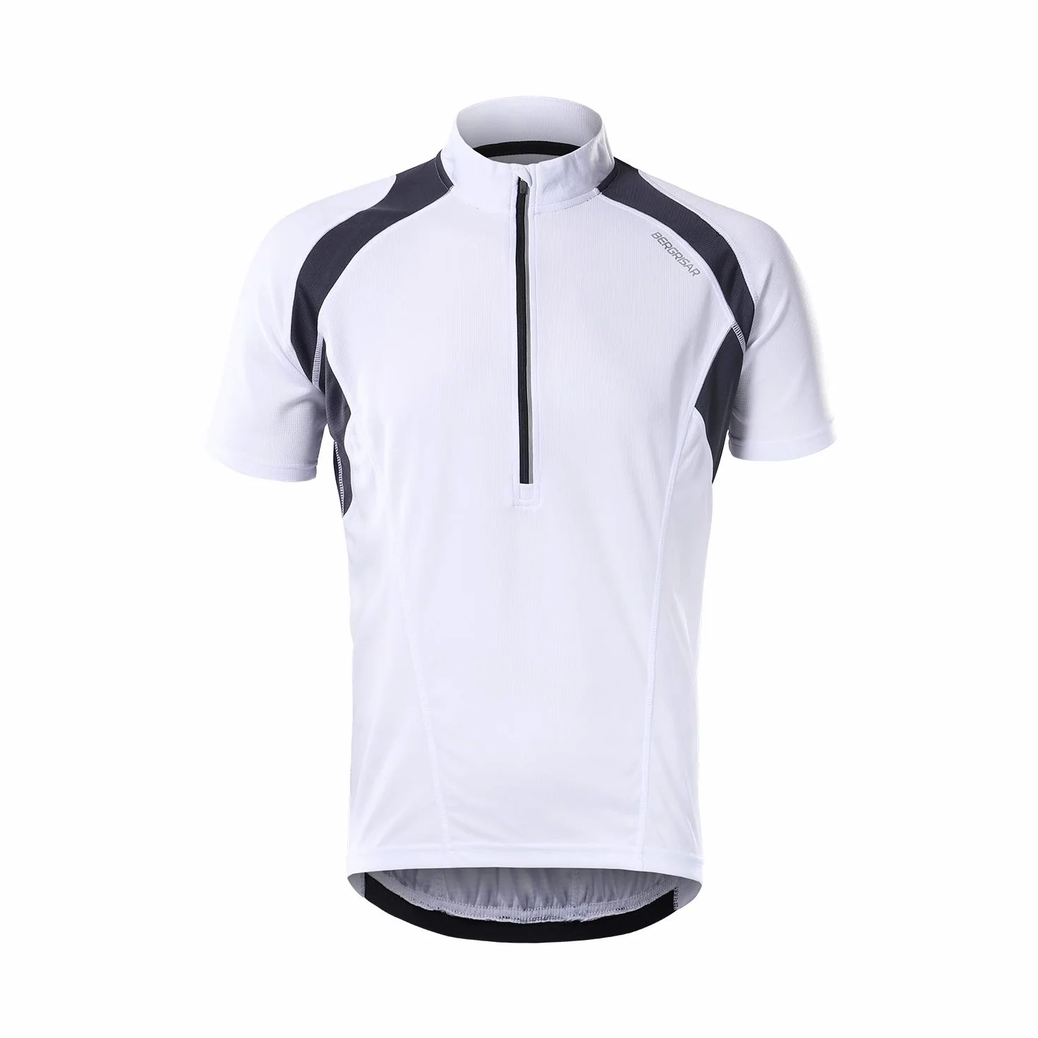 BERGRISAR Hombre Media Cremallera Ciclismo Maillot Primavera Verano Manga Corta Ropa Ciclista BG060